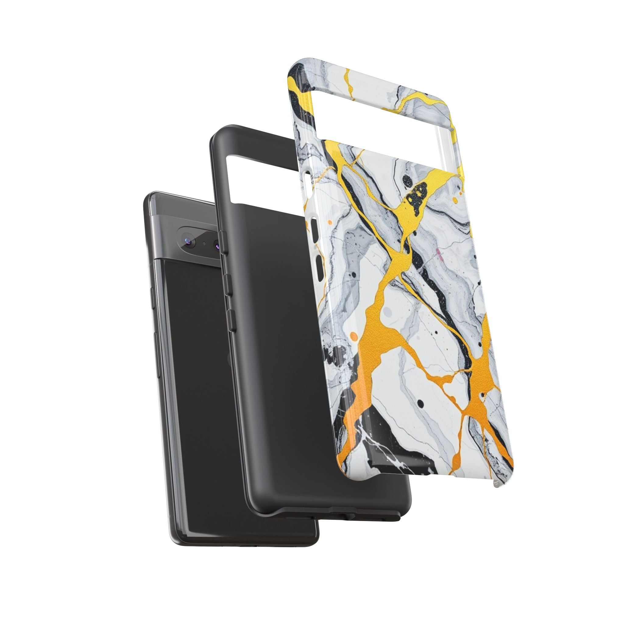 Beautiful Marble and Gold Design Tough Cases For Android & iPhone