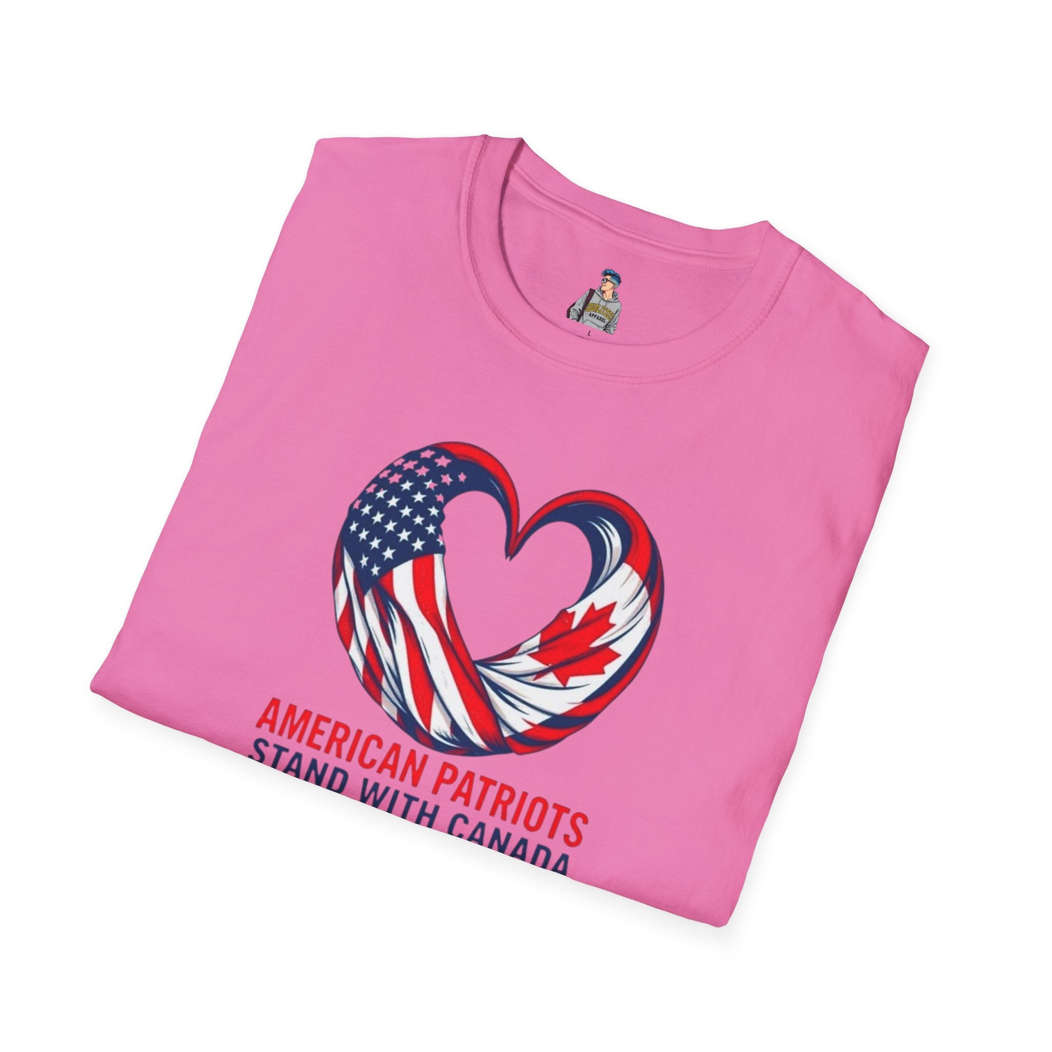 American Patriots Stand with Canada Unisex Softstyle T-Shirt