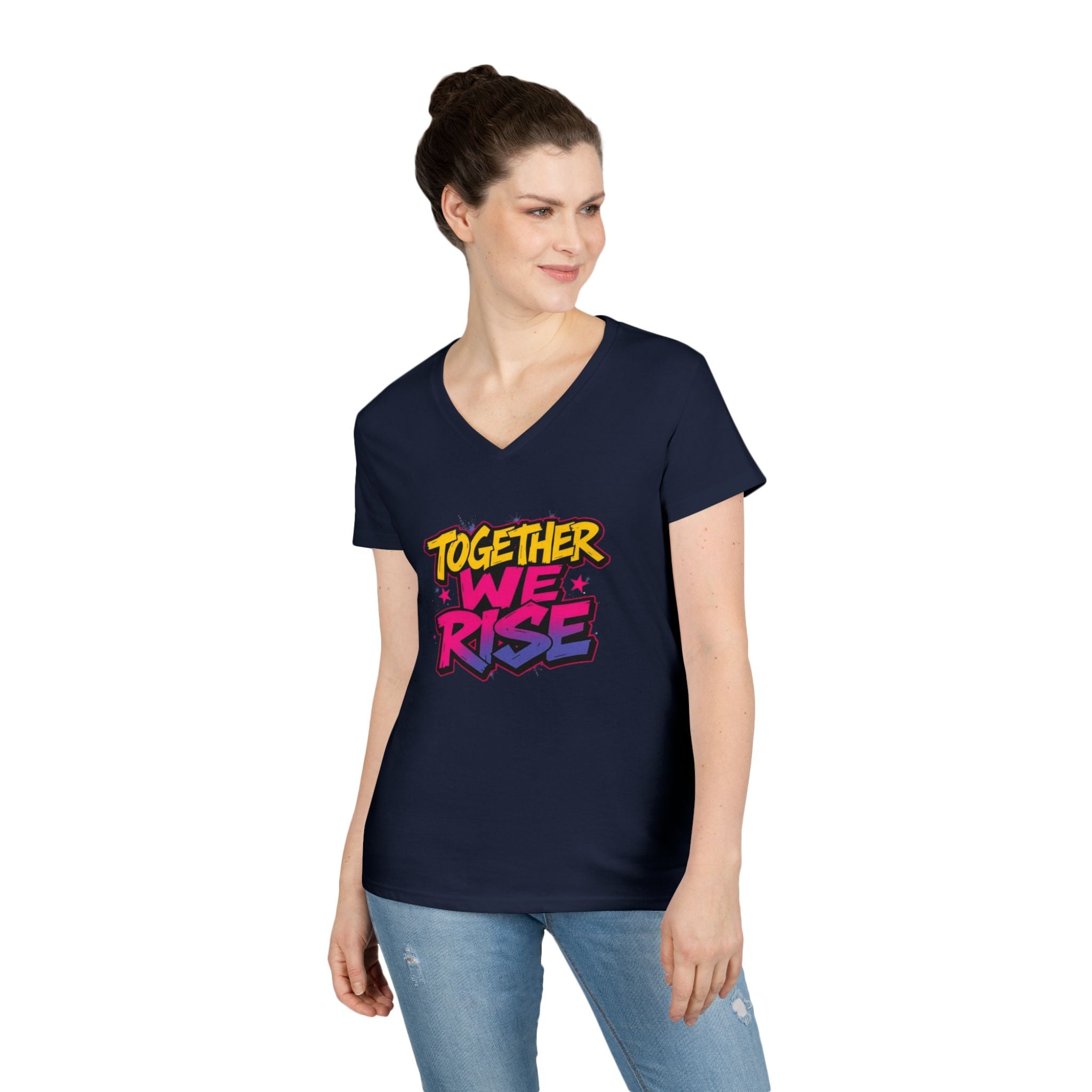 Empowerment Ladies' V-Neck T-Shirt - Together We Rise