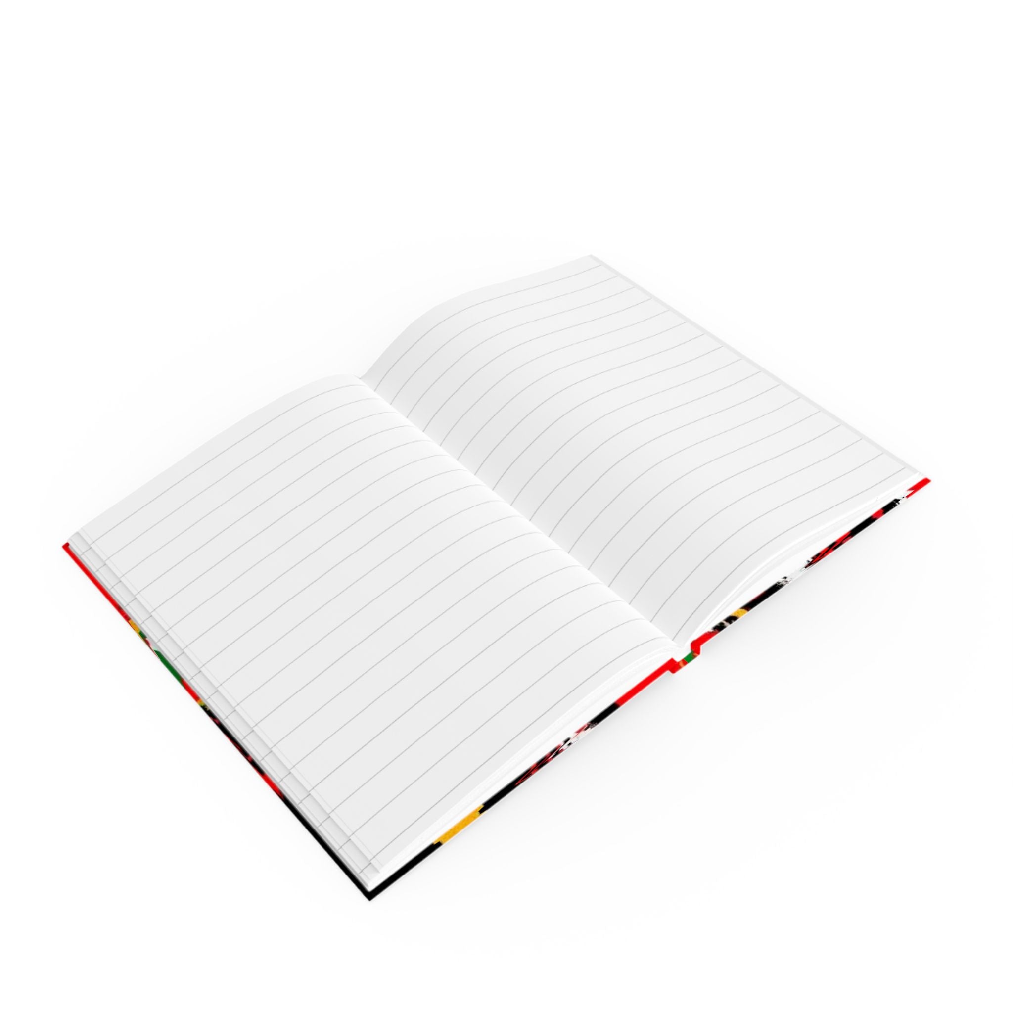 Abstract Pan-African Colors Design Hard Backed Journal - Perfect for Gifts, Journaling, and Celebrations