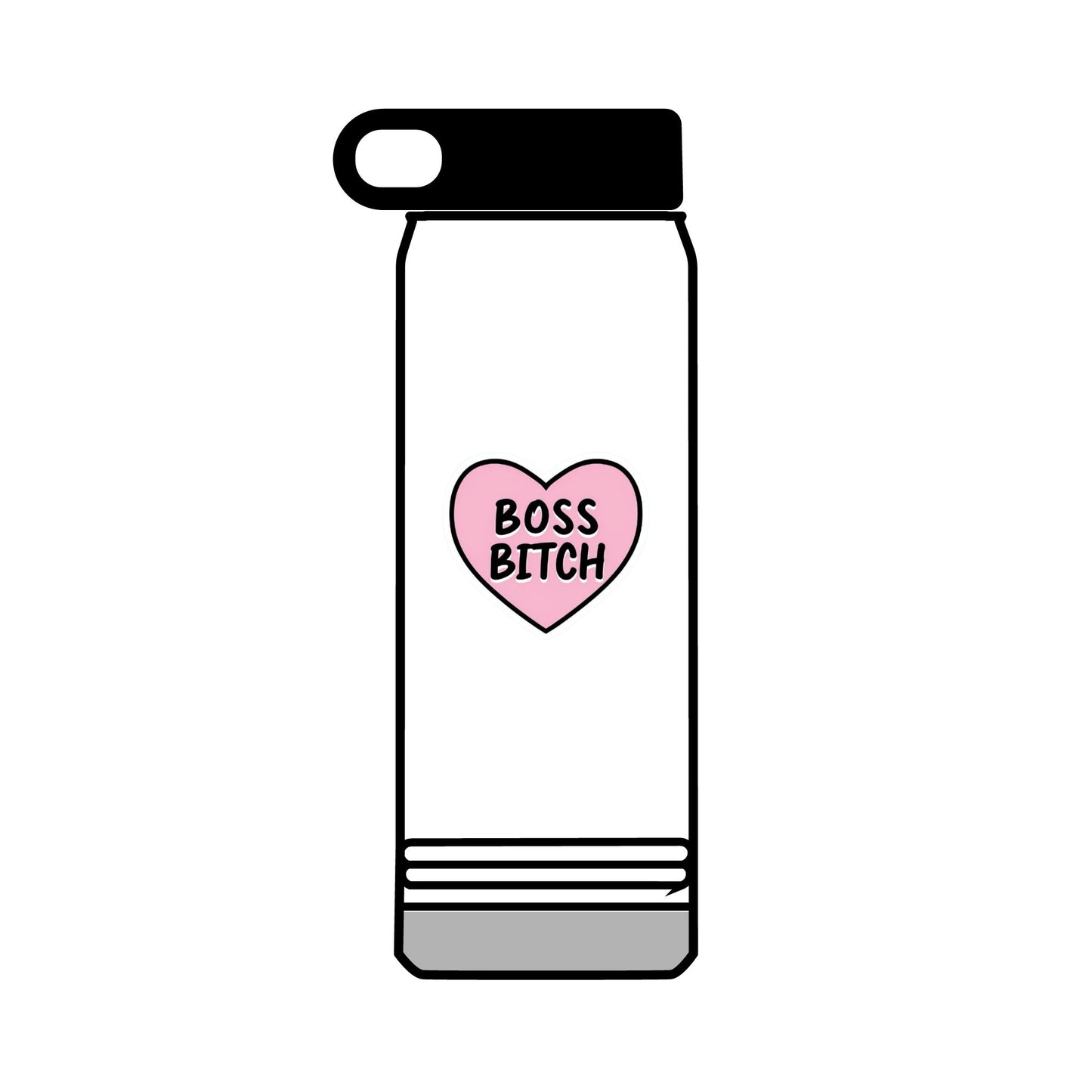32oz Water Bottle Boss Bitch
