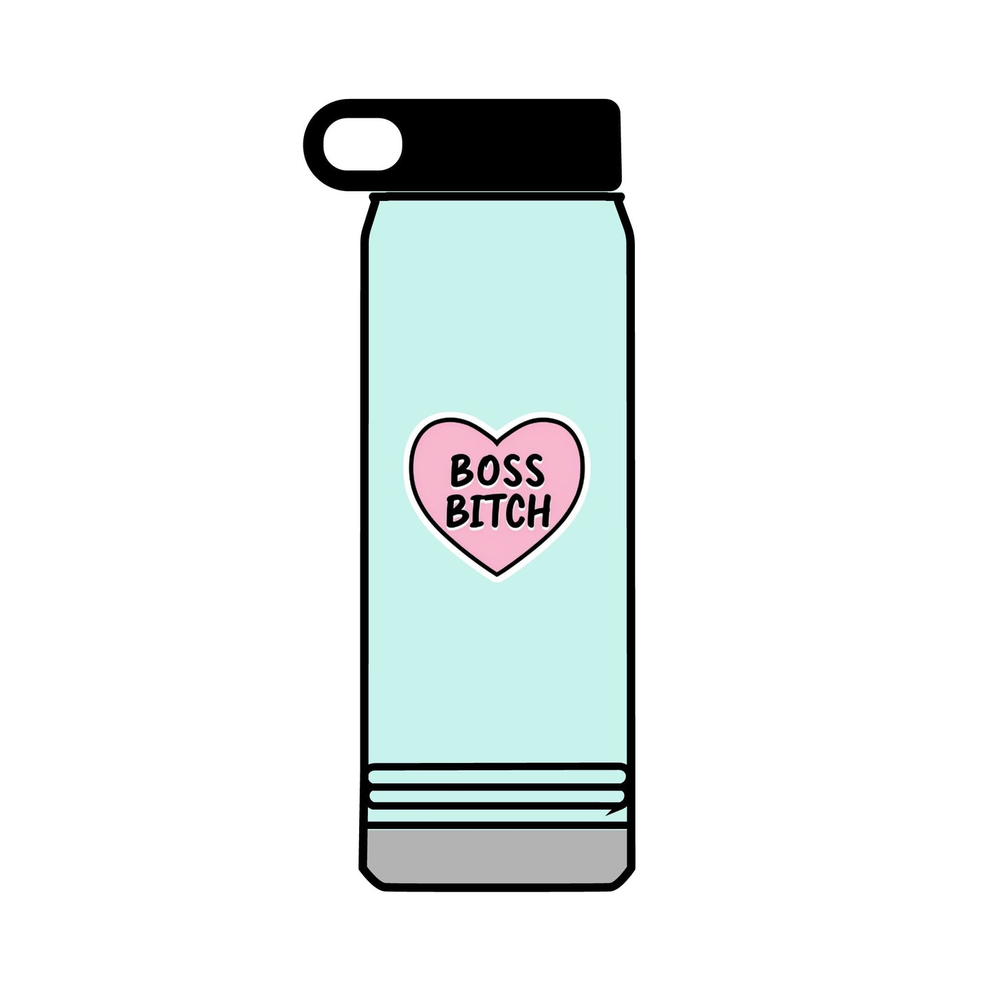32oz Water Bottle Boss Bitch