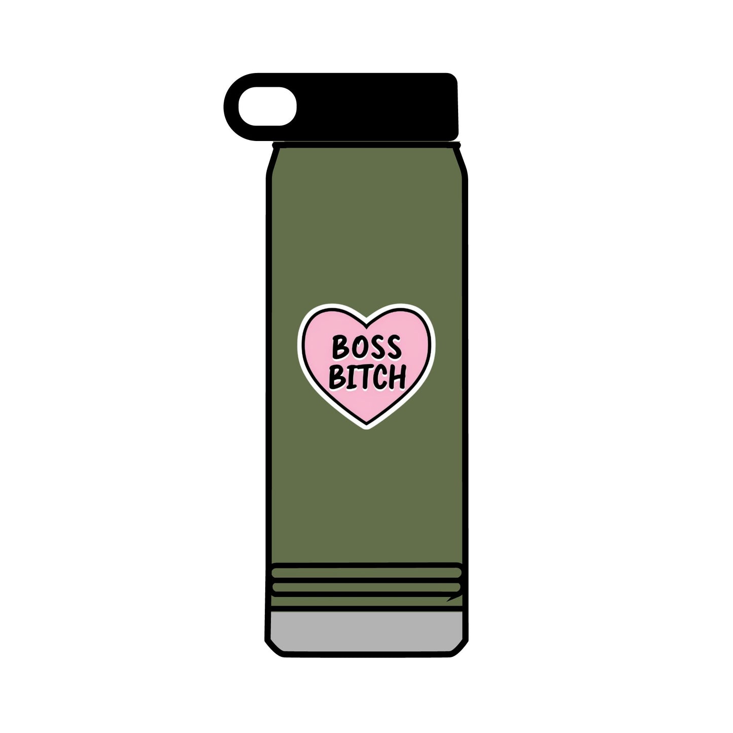32oz Water Bottle Boss Bitch