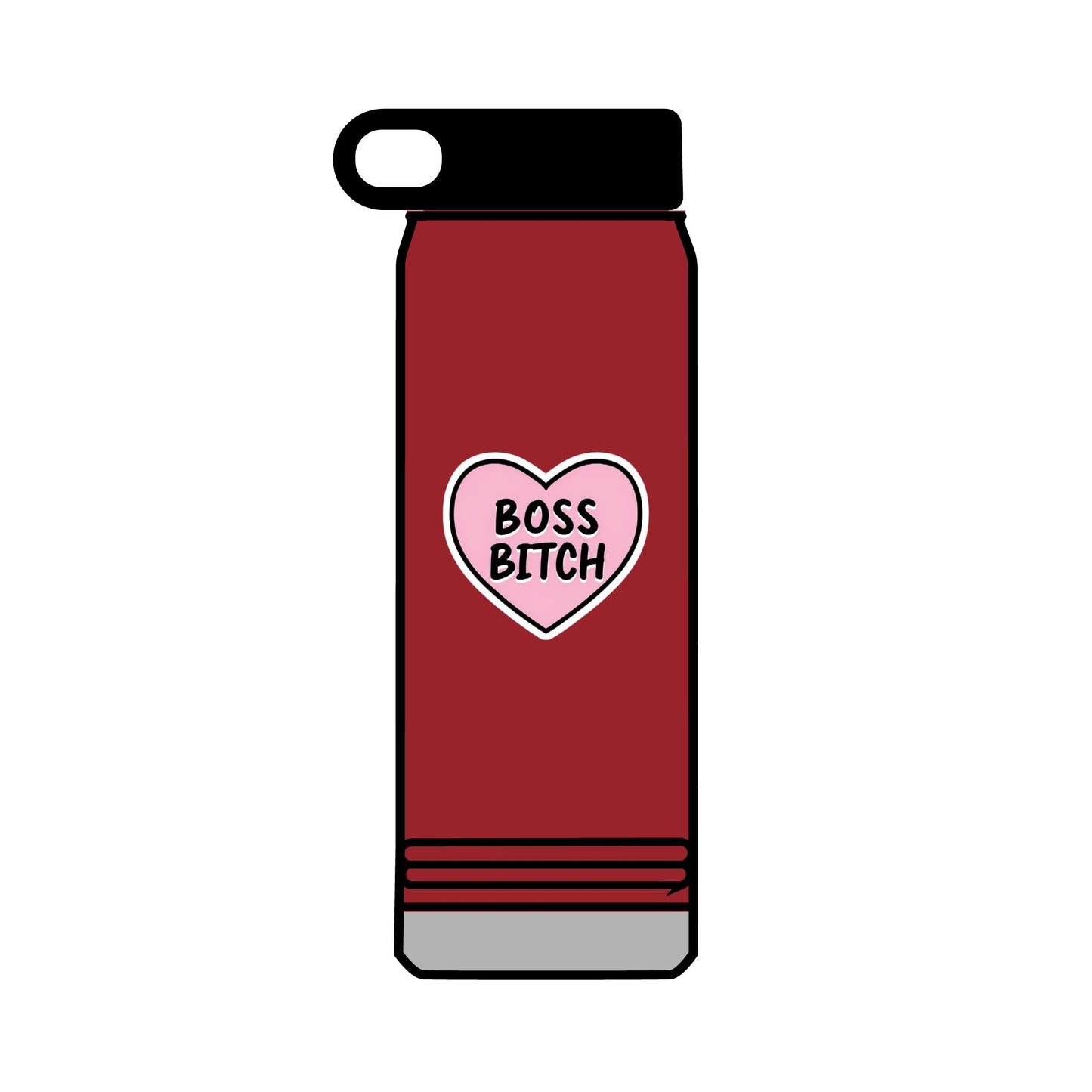 32oz Water Bottle Boss Bitch