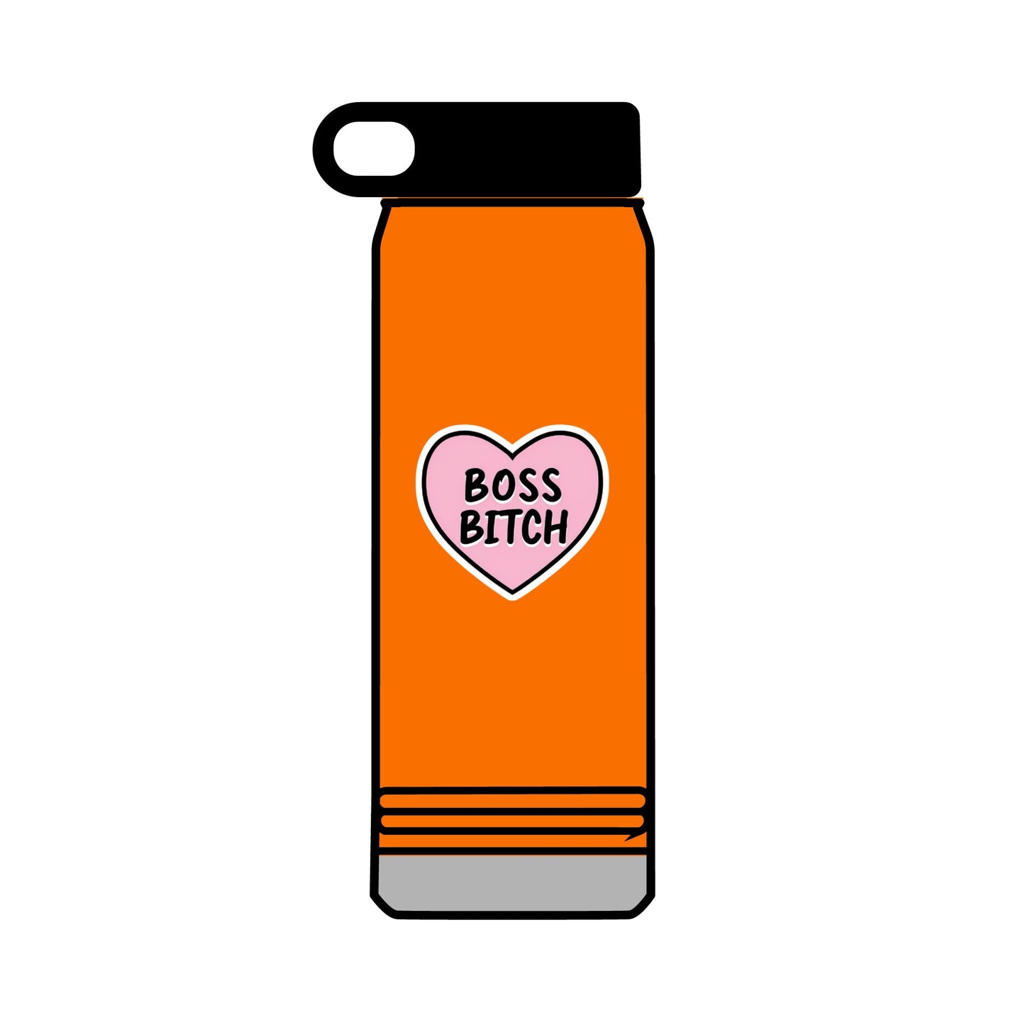 32oz Water Bottle Boss Bitch