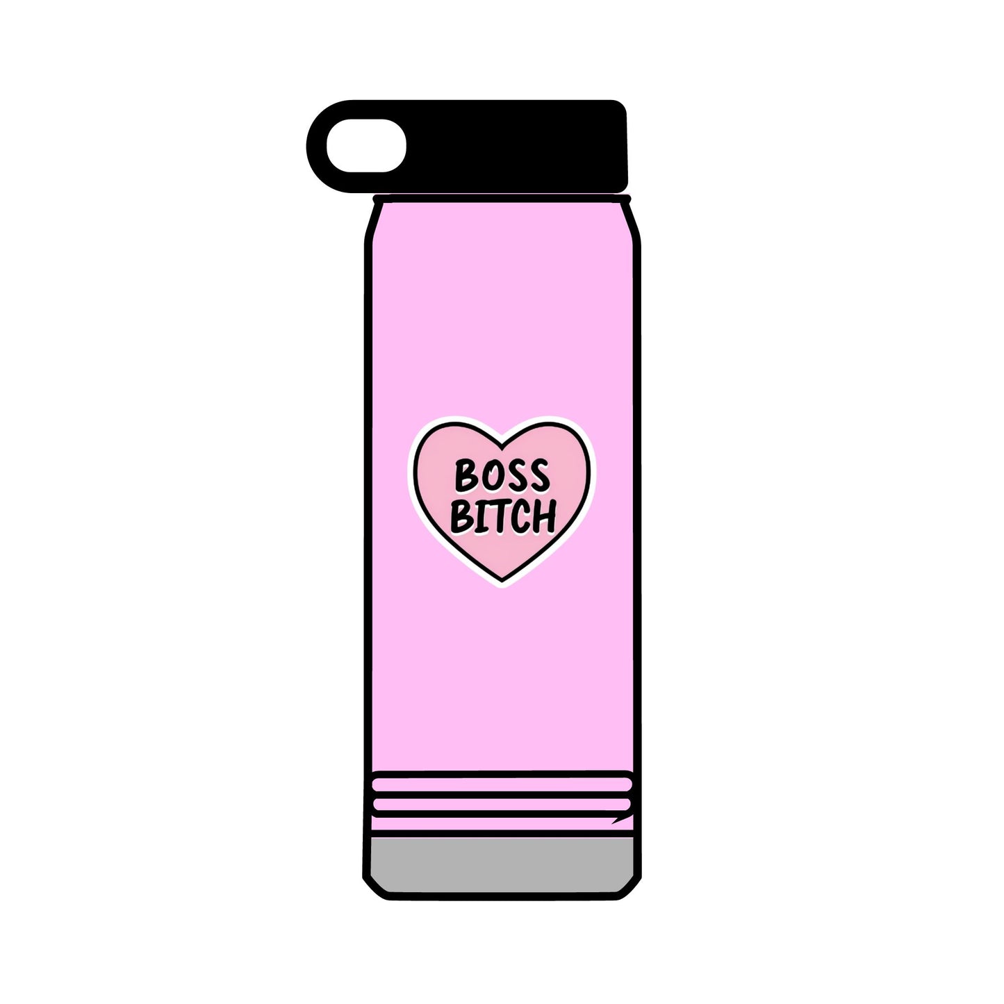 32oz Water Bottle Boss Bitch