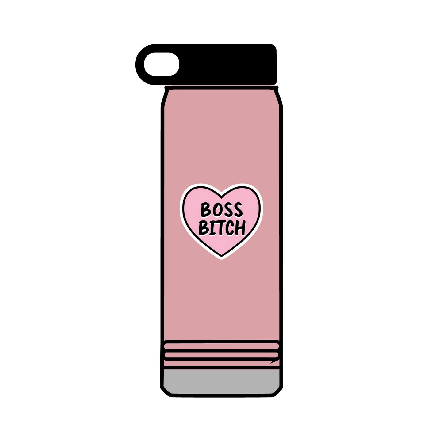 32oz Water Bottle Boss Bitch