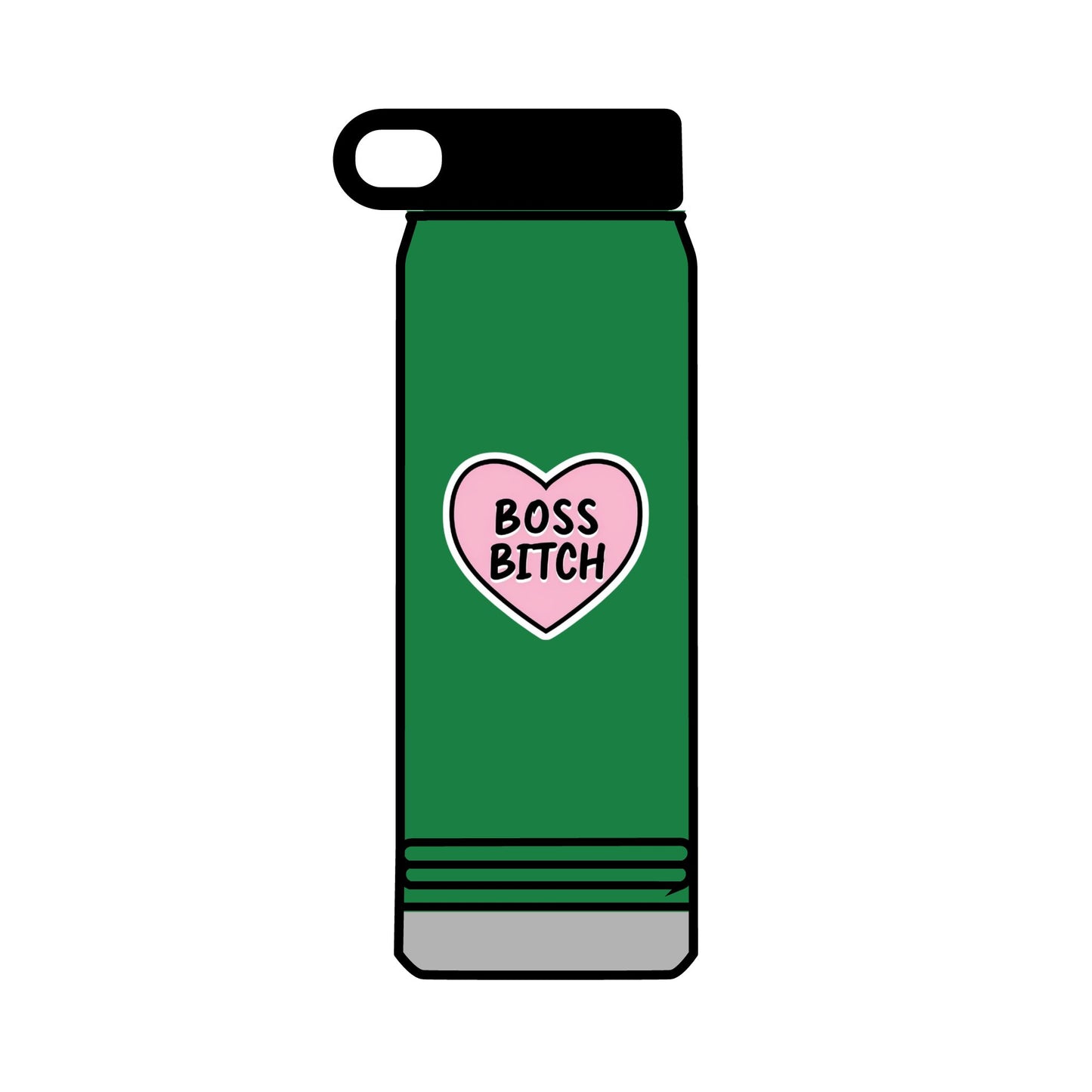 32oz Water Bottle Boss Bitch