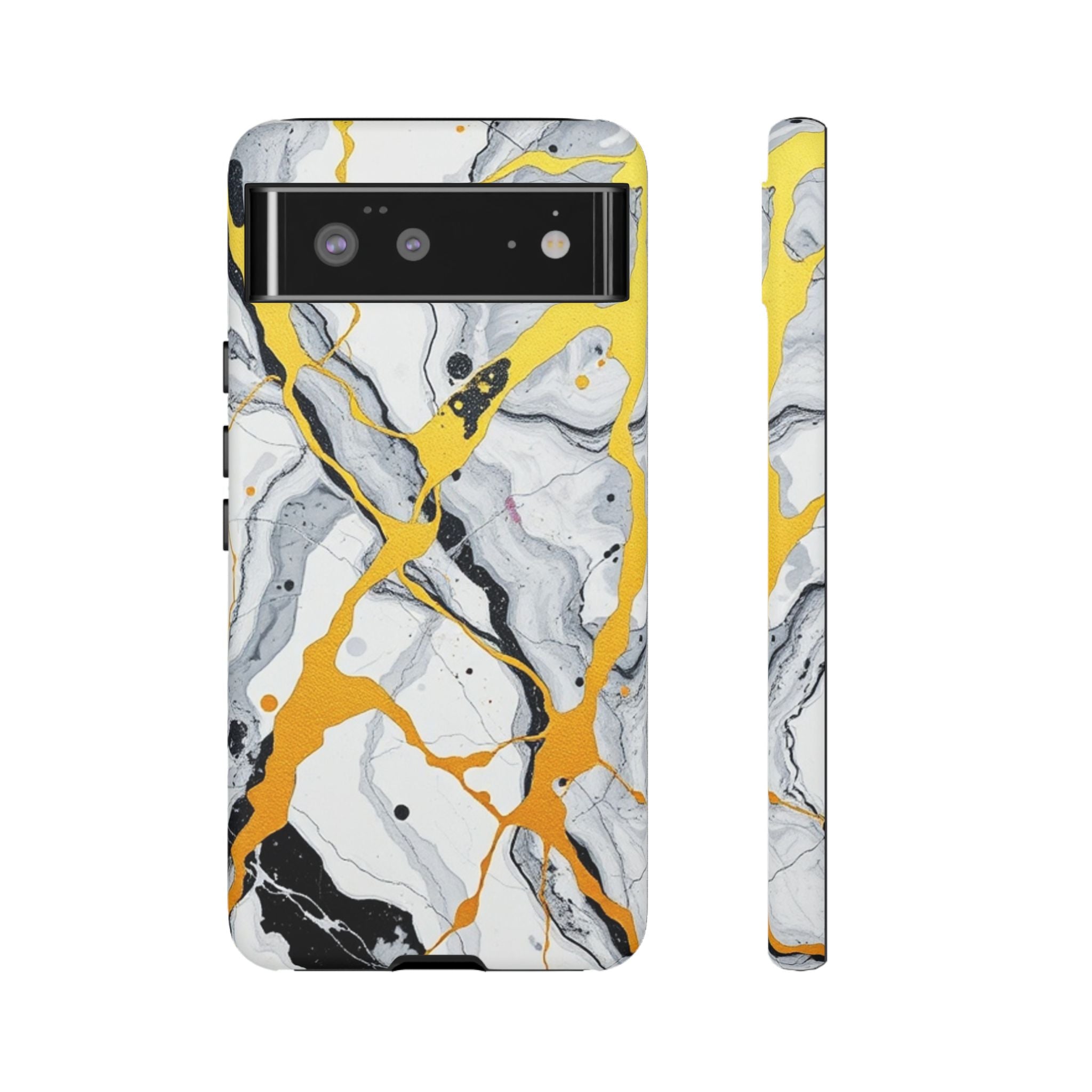 Beautiful Marble and Gold Design Tough Cases For Android & iPhone