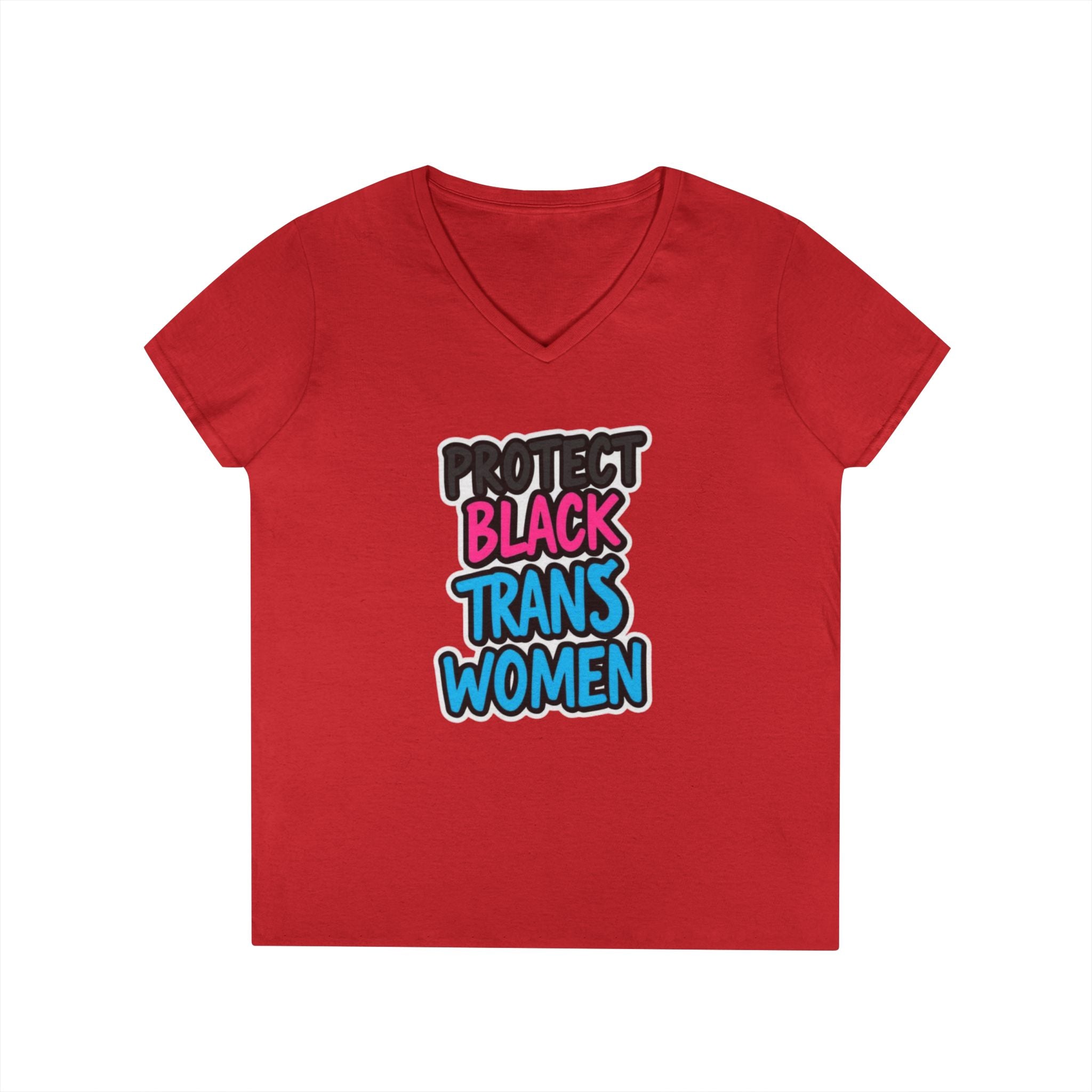 Protect Black Trans Women V-Neck T-Shirt