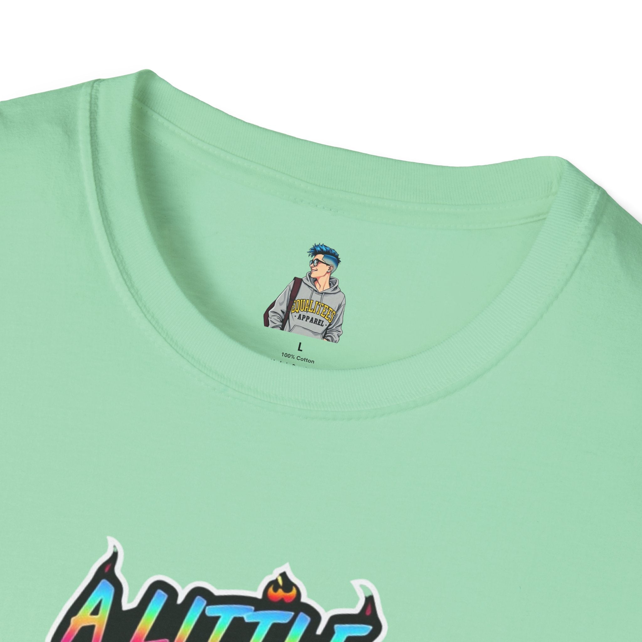 A Little Bit Neurospicy Unisex Softstyle T-Shirt - Fun & Quirky Graphic Tee for Neurodivergent Awareness