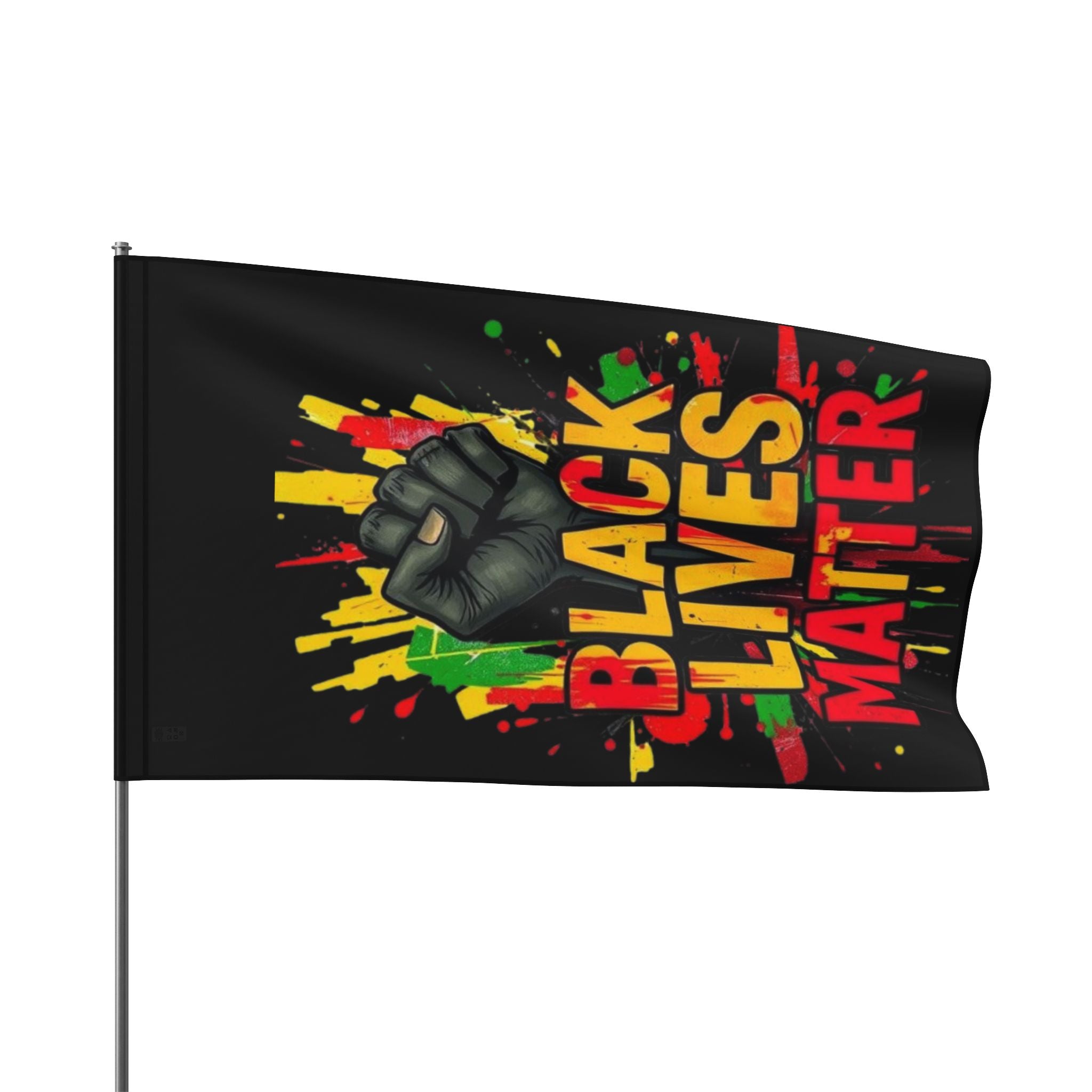 Black Lives Matter Awareness, Pride and Protest Flag