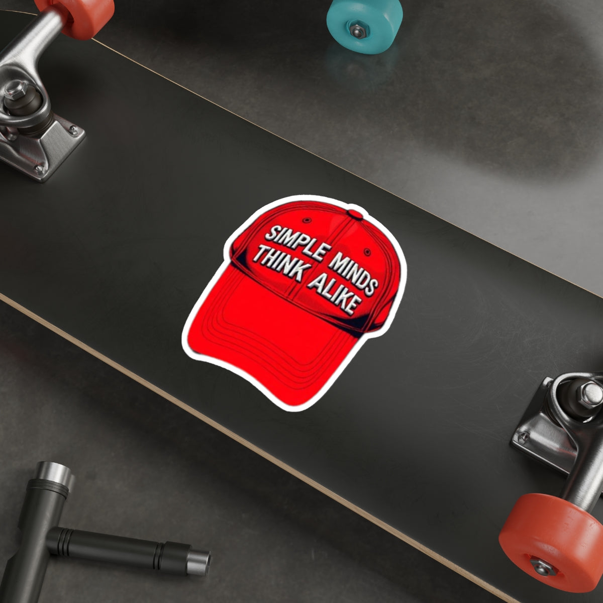 Die-Cut Stickers - Red Cap - Simple Minds Think Alike
