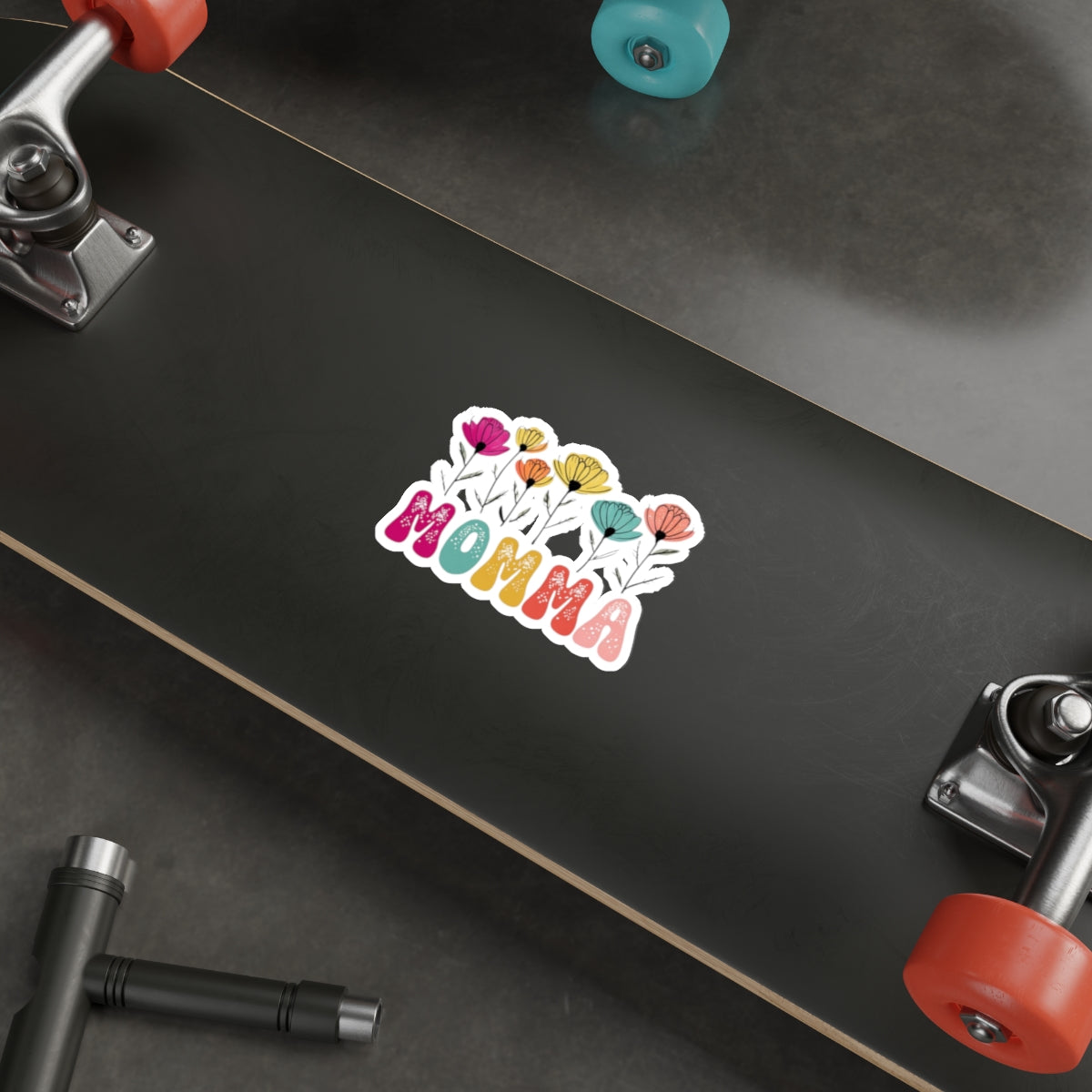 Die-Cut Stickers - MOMMA With Flowers