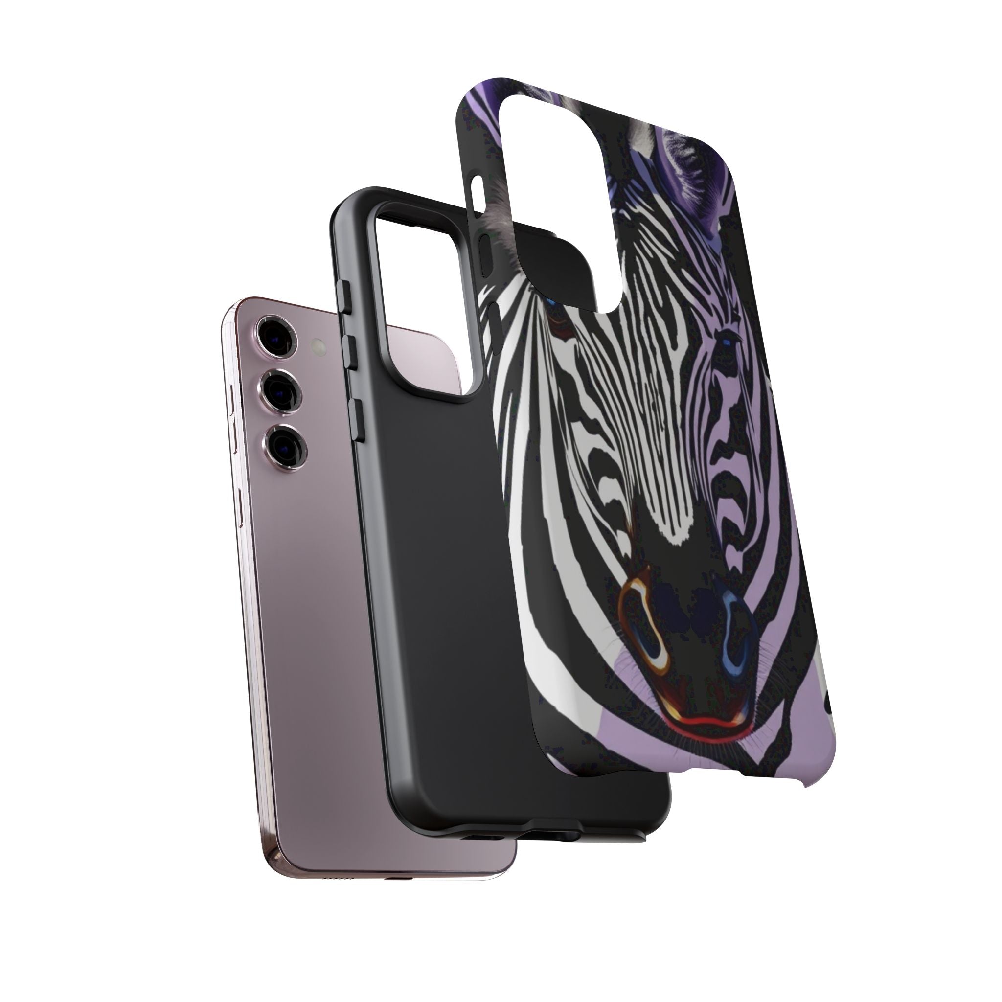 Android OR iPhone Compatible Cases - Zebra Design - Unique Tough Cases
