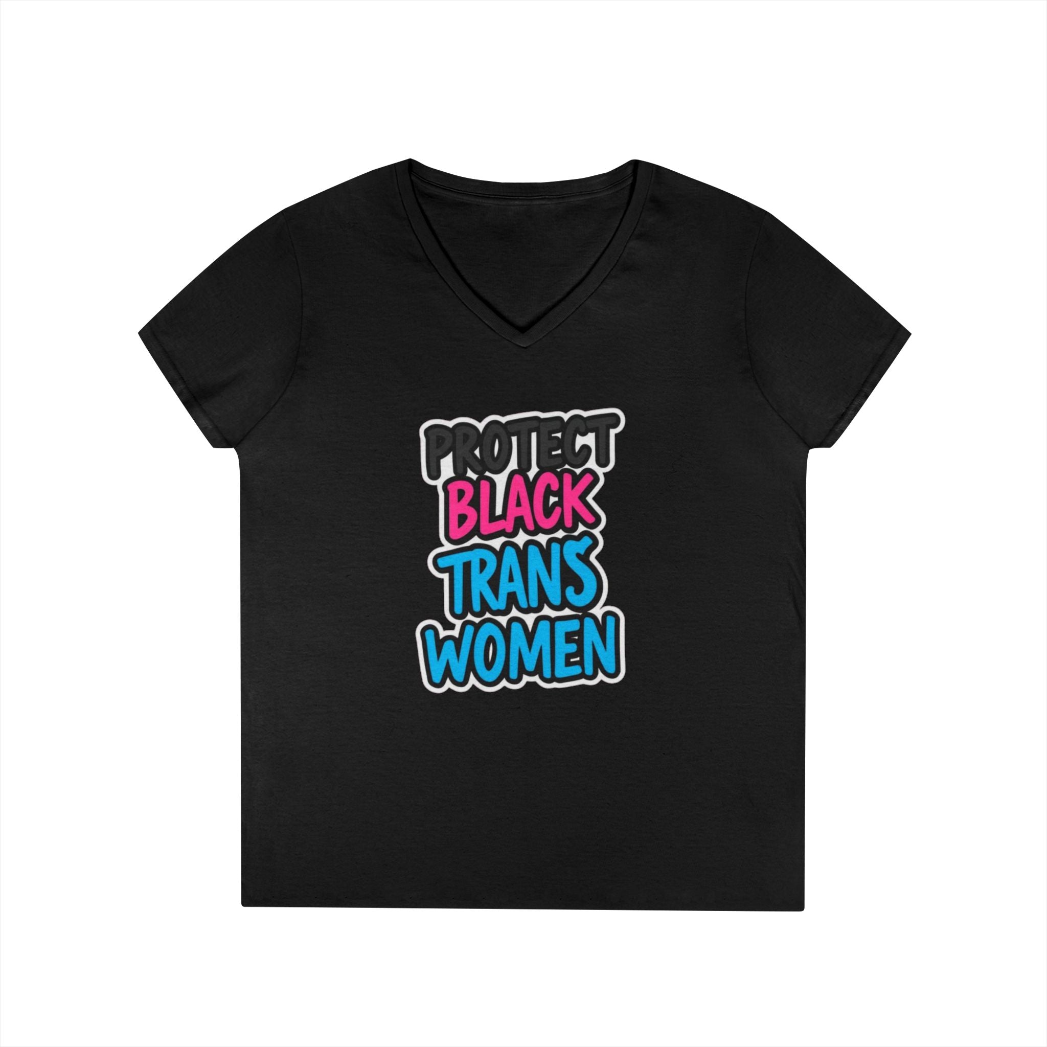 Protect Black Trans Women V-Neck T-Shirt