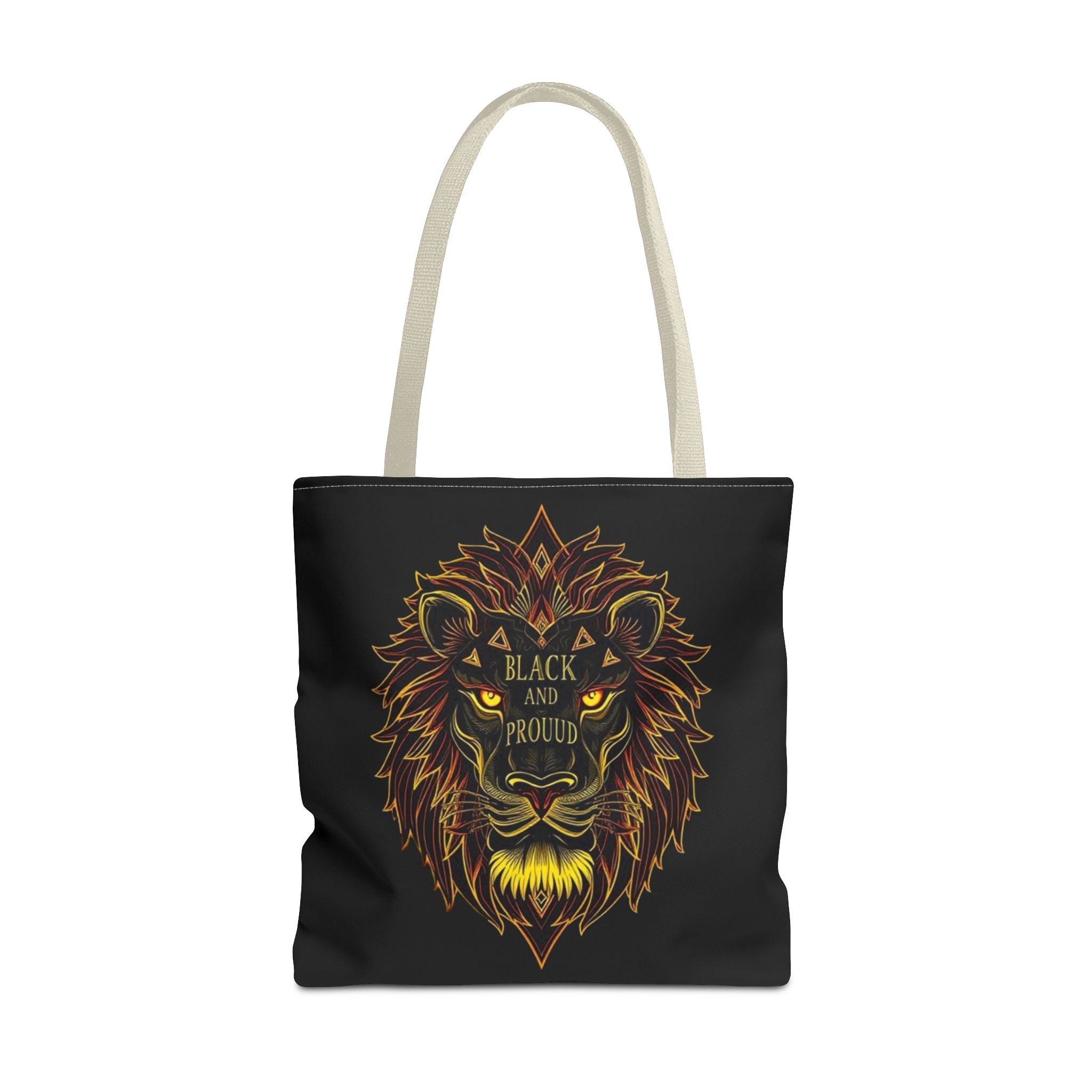 Black and Proud Lion Tote Bag