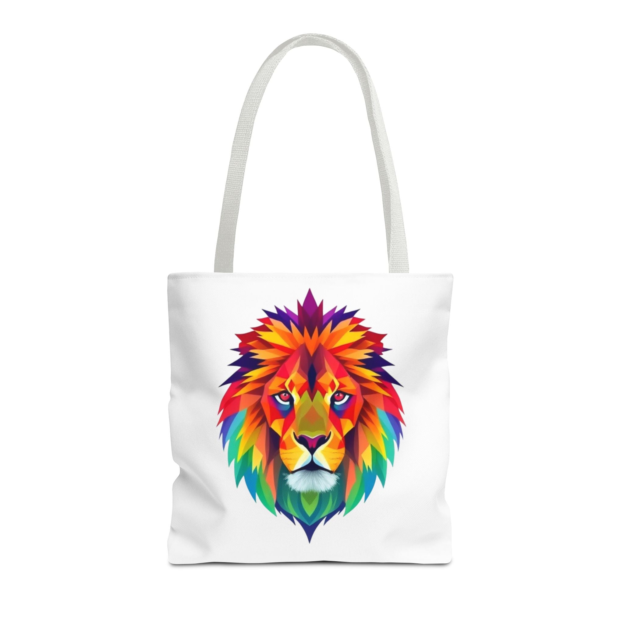 Colorful Fractal Lion Design - Tote Bag