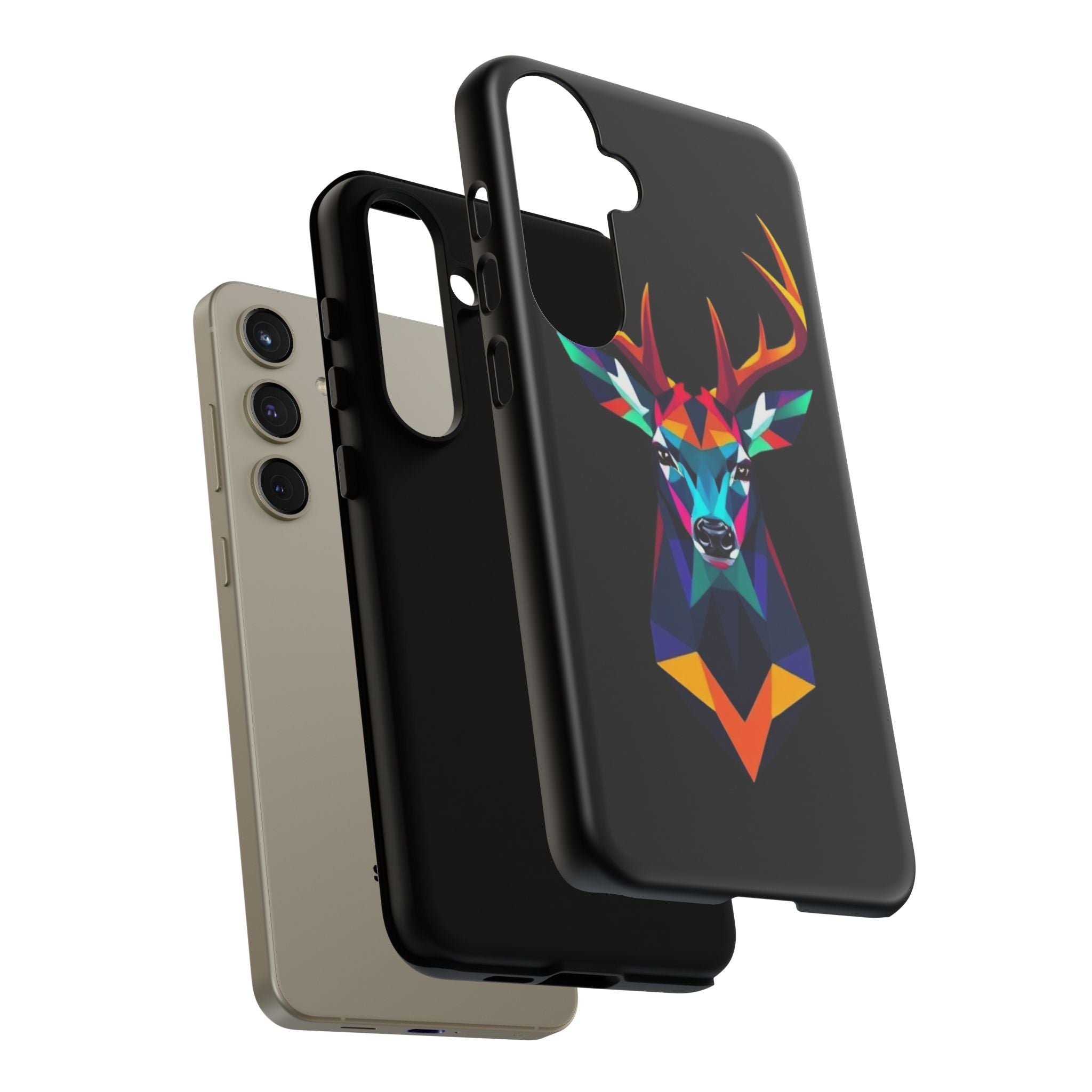 Colorful Fractal Deer Art Design Tough Case For Android & iPhone