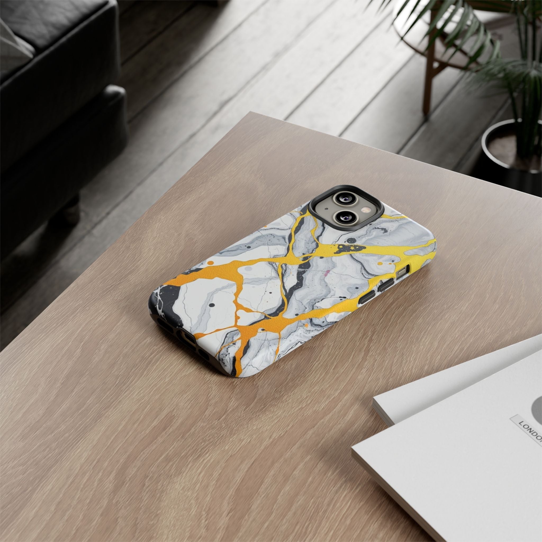 Beautiful Marble and Gold Design Tough Cases For Android & iPhone