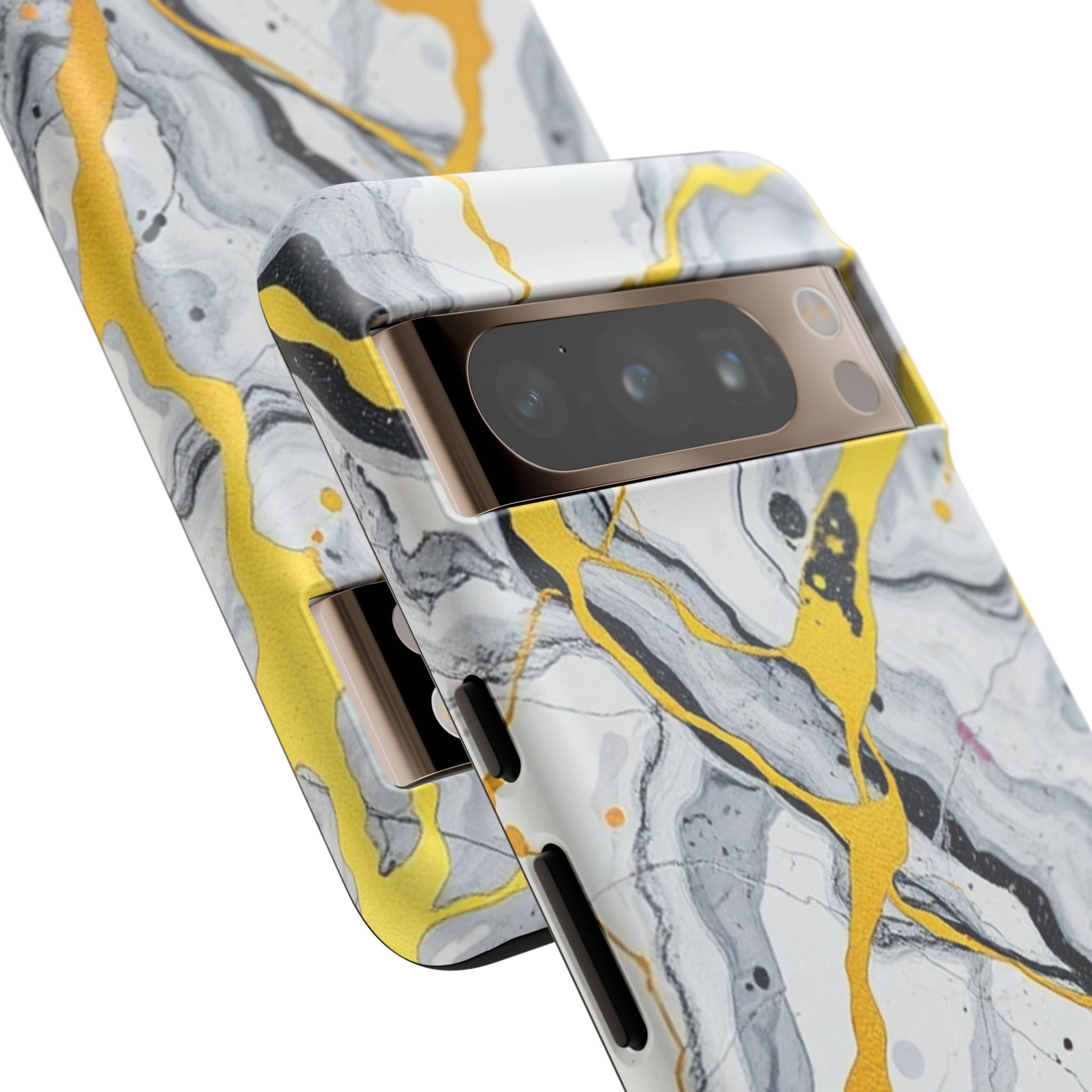 Beautiful Marble and Gold Design Tough Cases For Android & iPhone