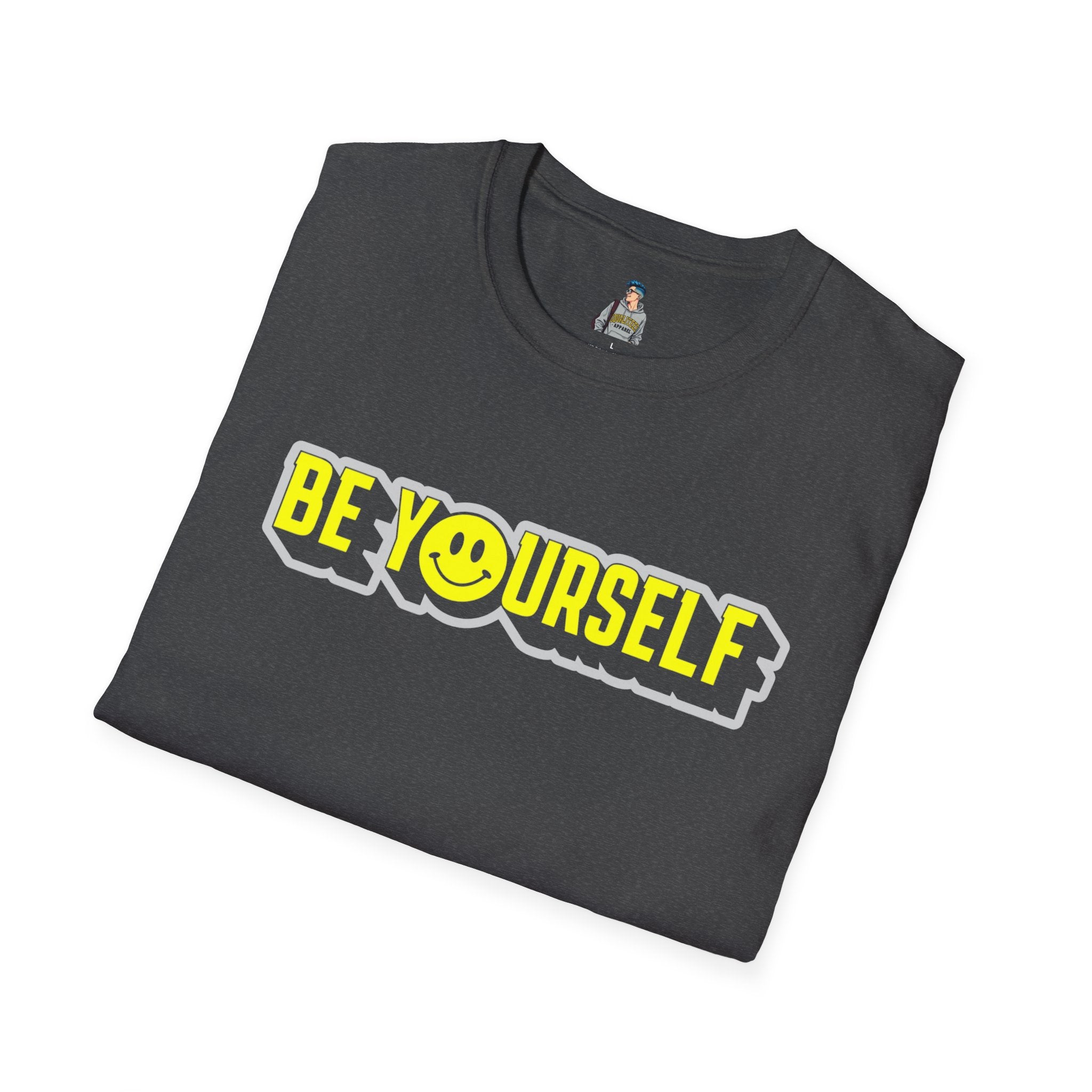 Be Yourself Smiley Unisex Softstyle T-Shirt