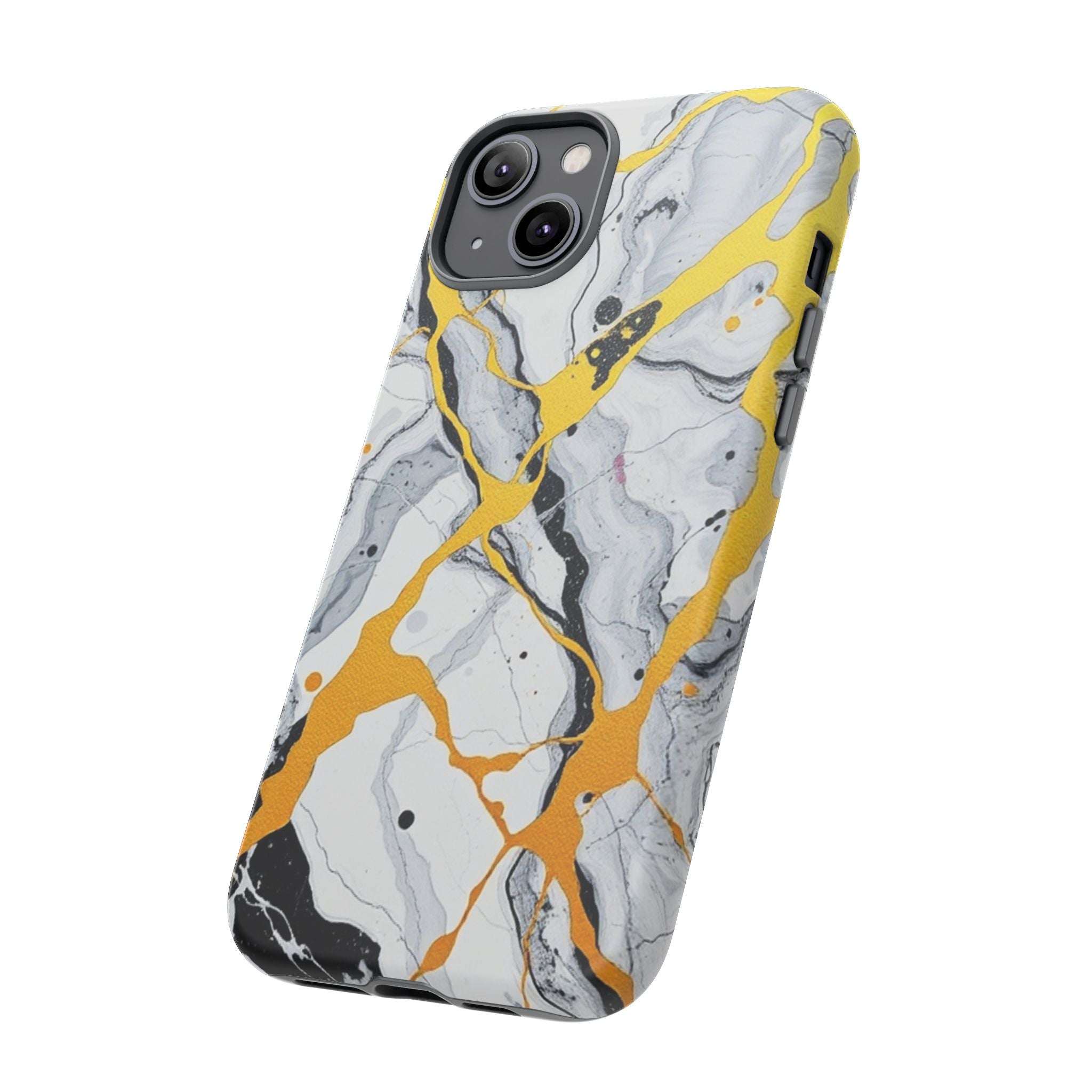 Beautiful Marble and Gold Design Tough Cases For Android & iPhone