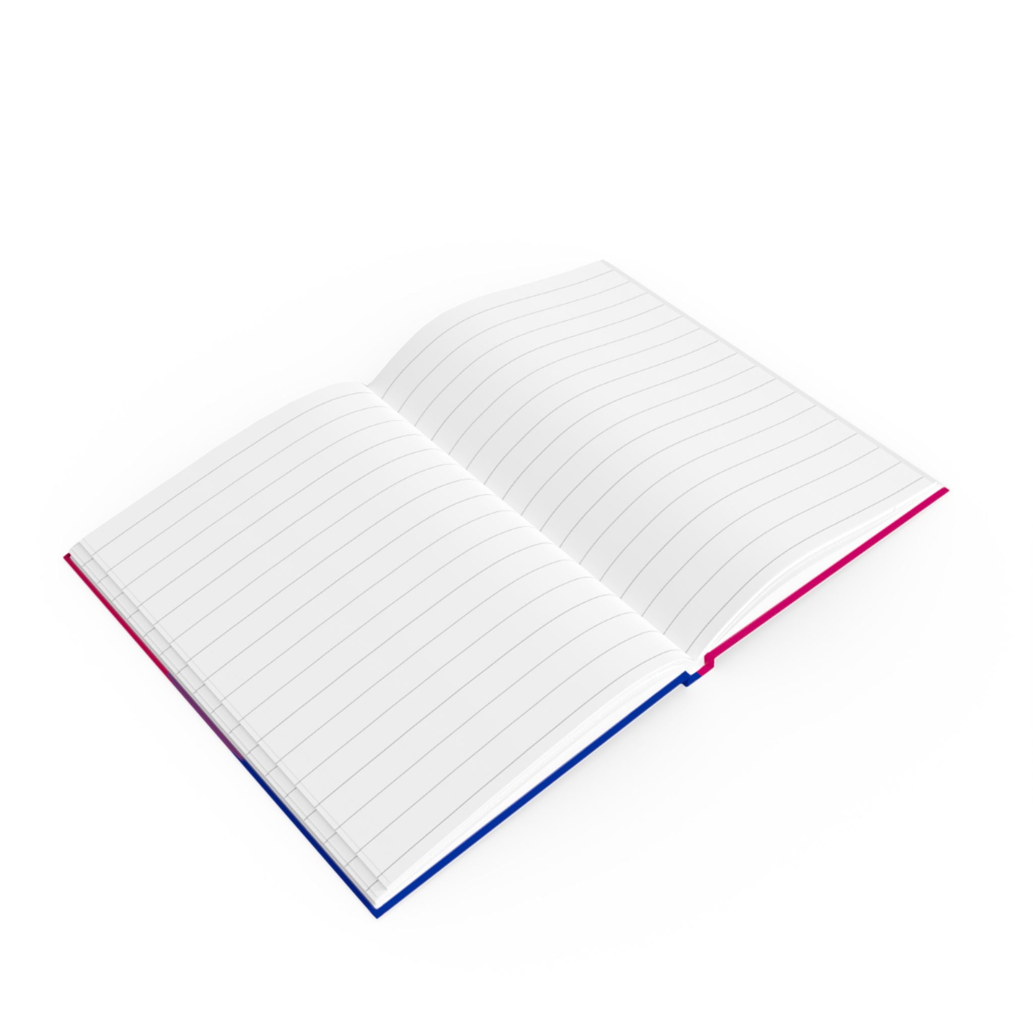 Bisexual Pride Design Hard Backed Journal - Perfect for Gifts, Journaling, and Celebrations