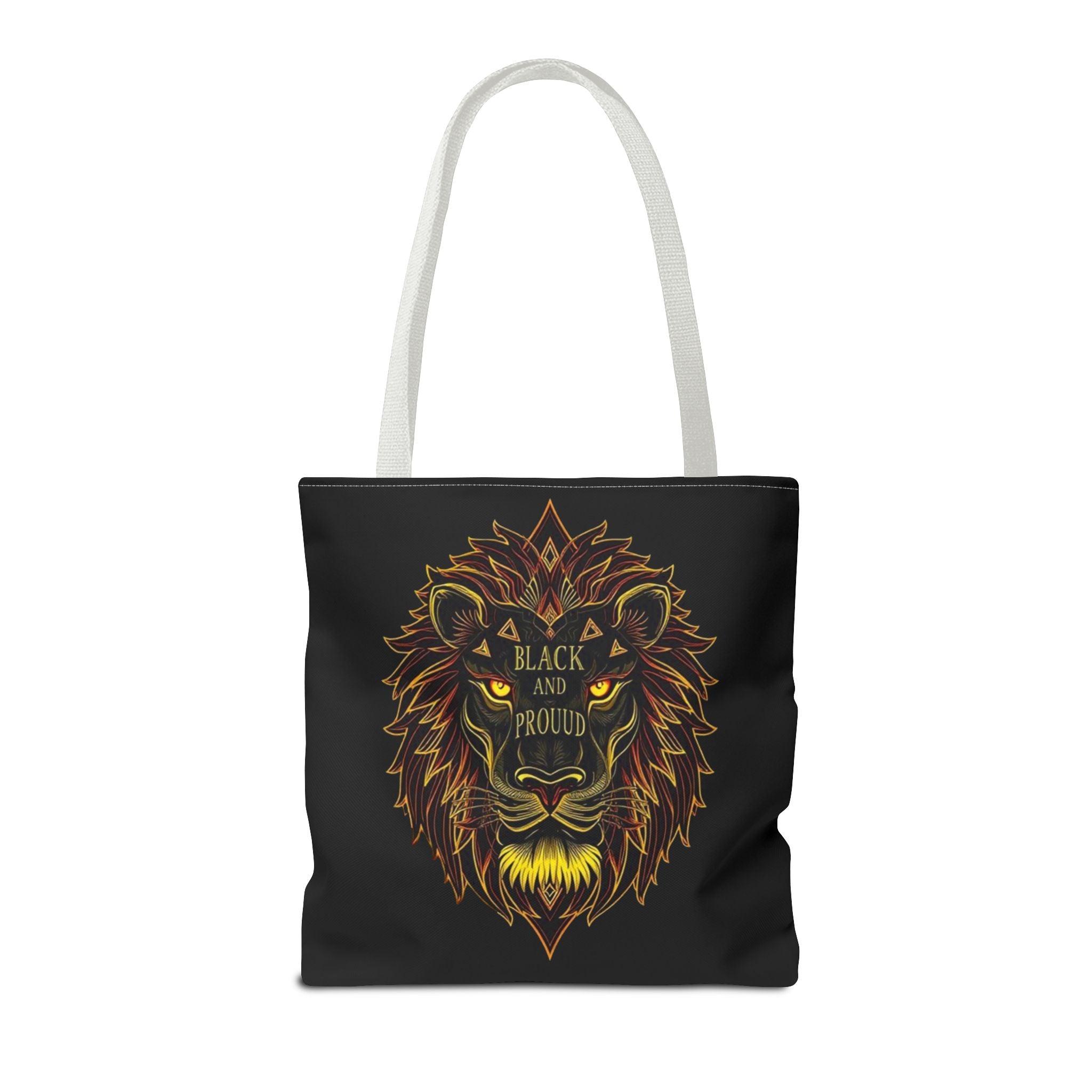 Black and Proud Lion Tote Bag
