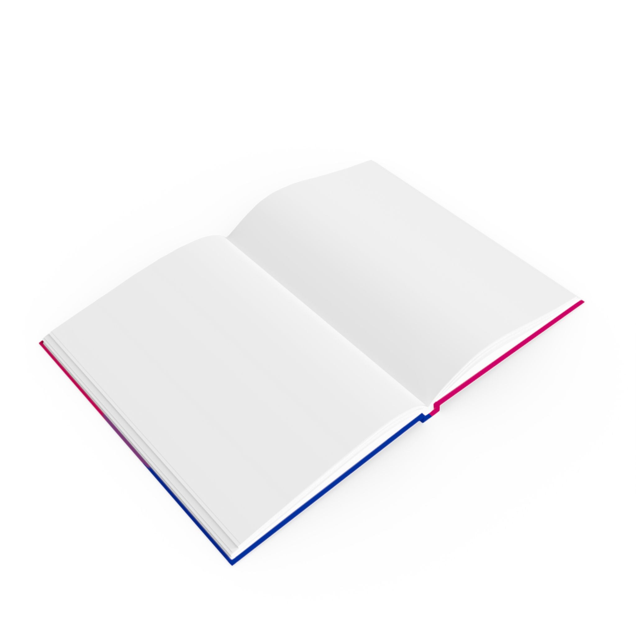 Bisexual Pride Design Hard Backed Journal - Perfect for Gifts, Journaling, and Celebrations
