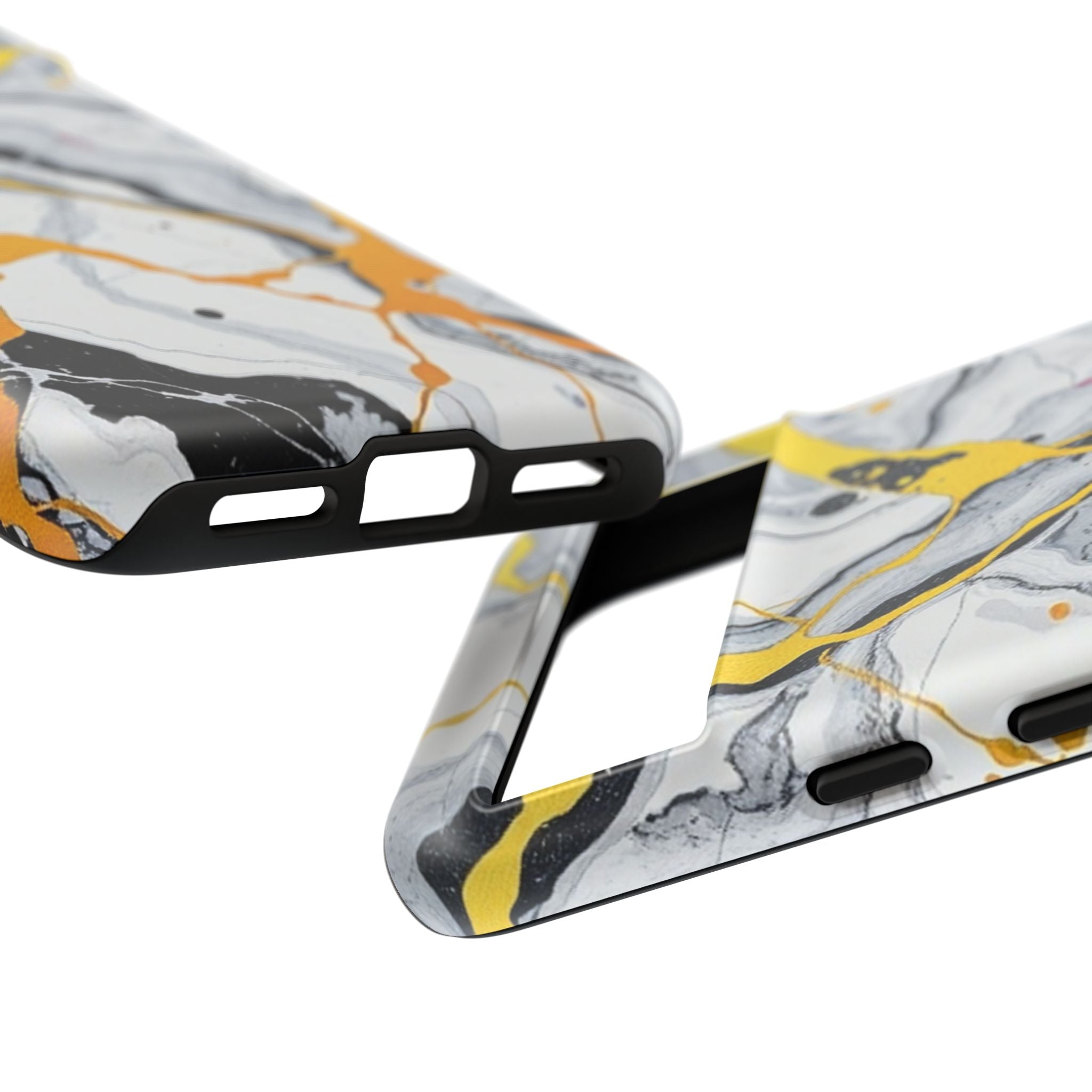 Beautiful Marble and Gold Design Tough Cases For Android & iPhone