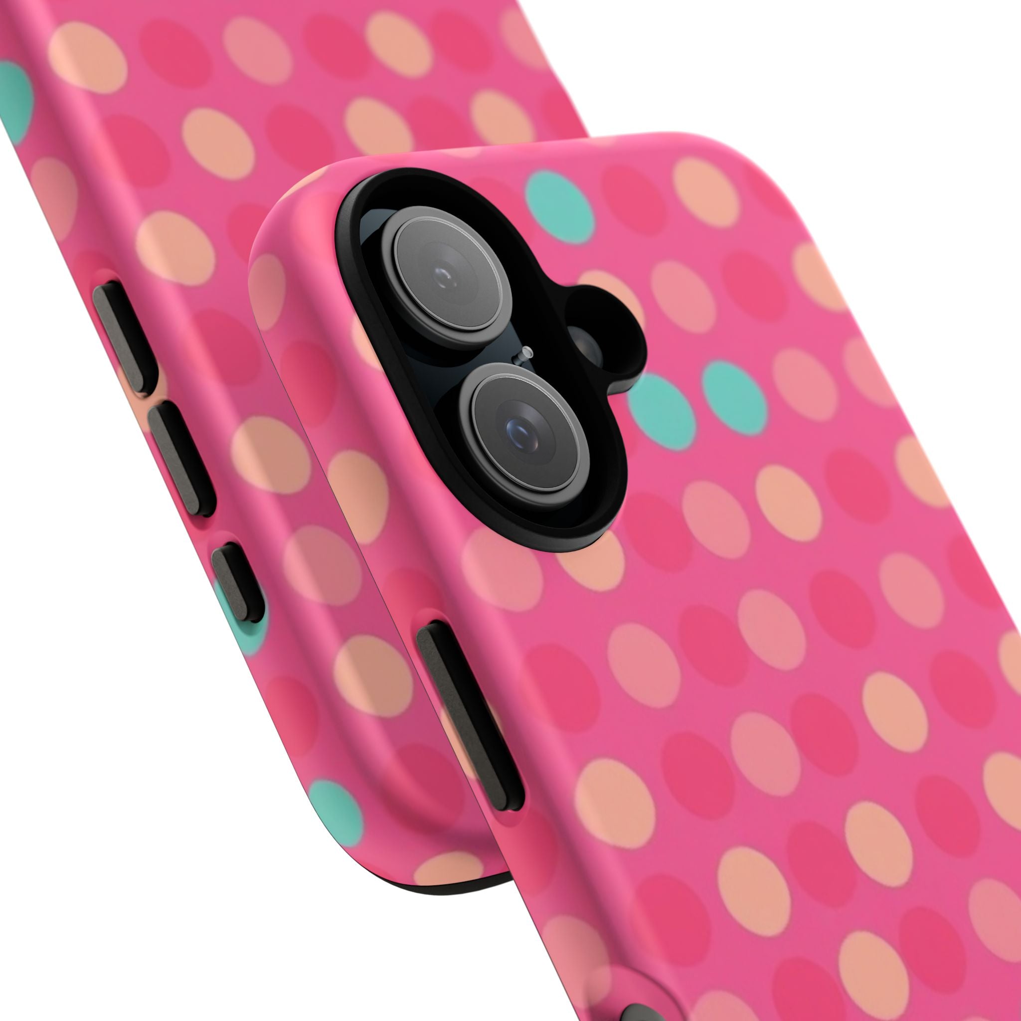 Android OR iPhone Protective Cases - Retro Polka Dots Pattern Tough Case
