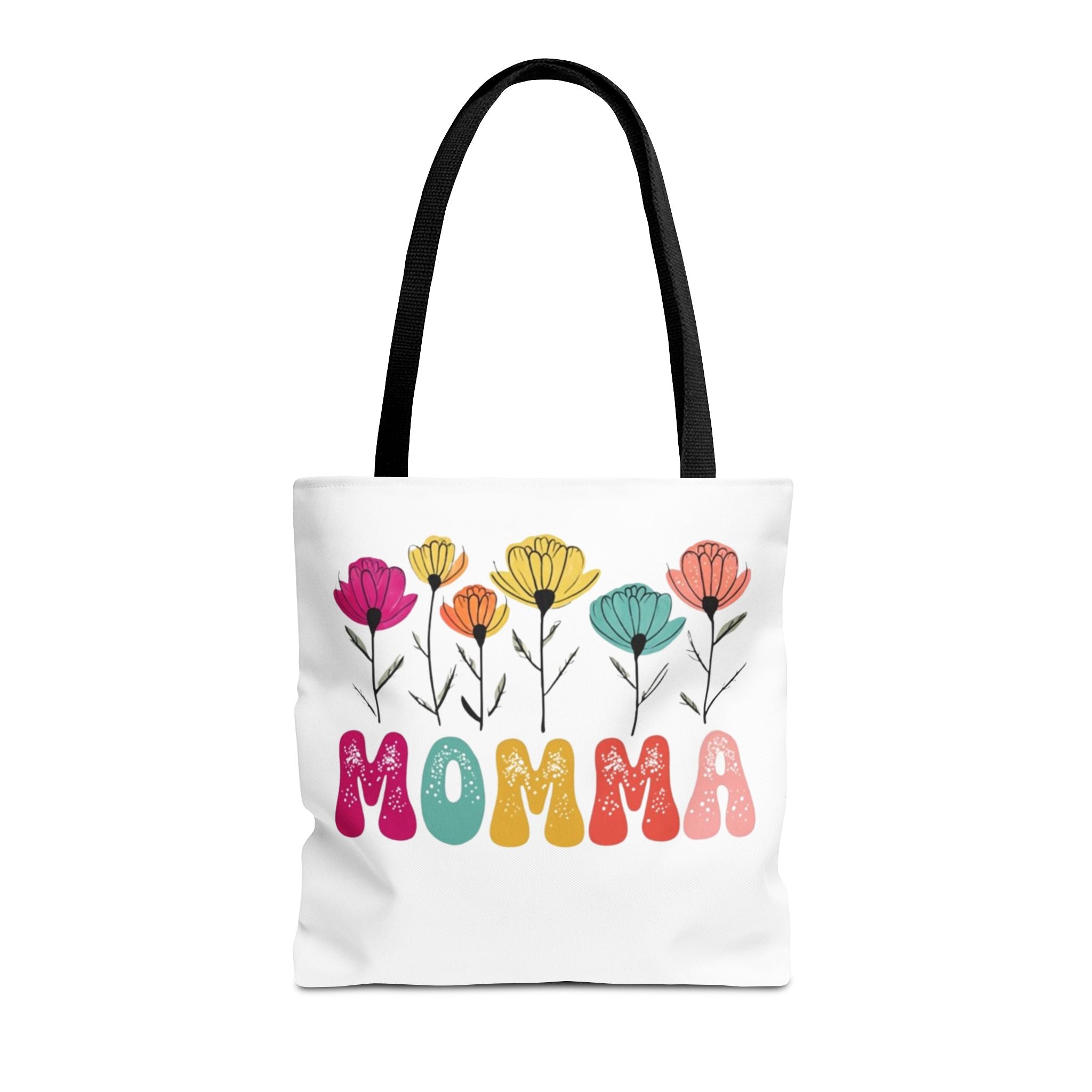 Colorful Floral 'Momma' Tote Bag - Perfect for Mother's Day and Everyday Use