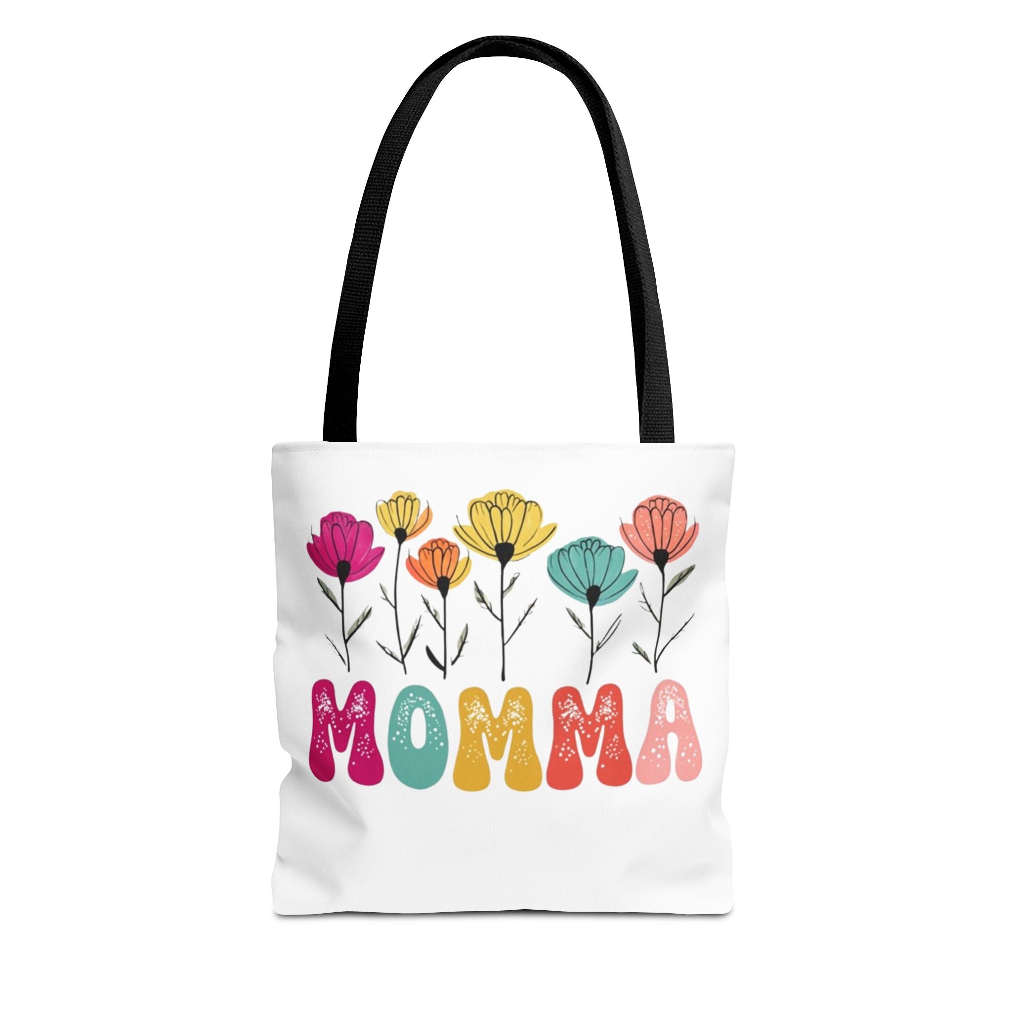 Colorful Floral 'Momma' Tote Bag - Perfect for Mother's Day and Everyday Use