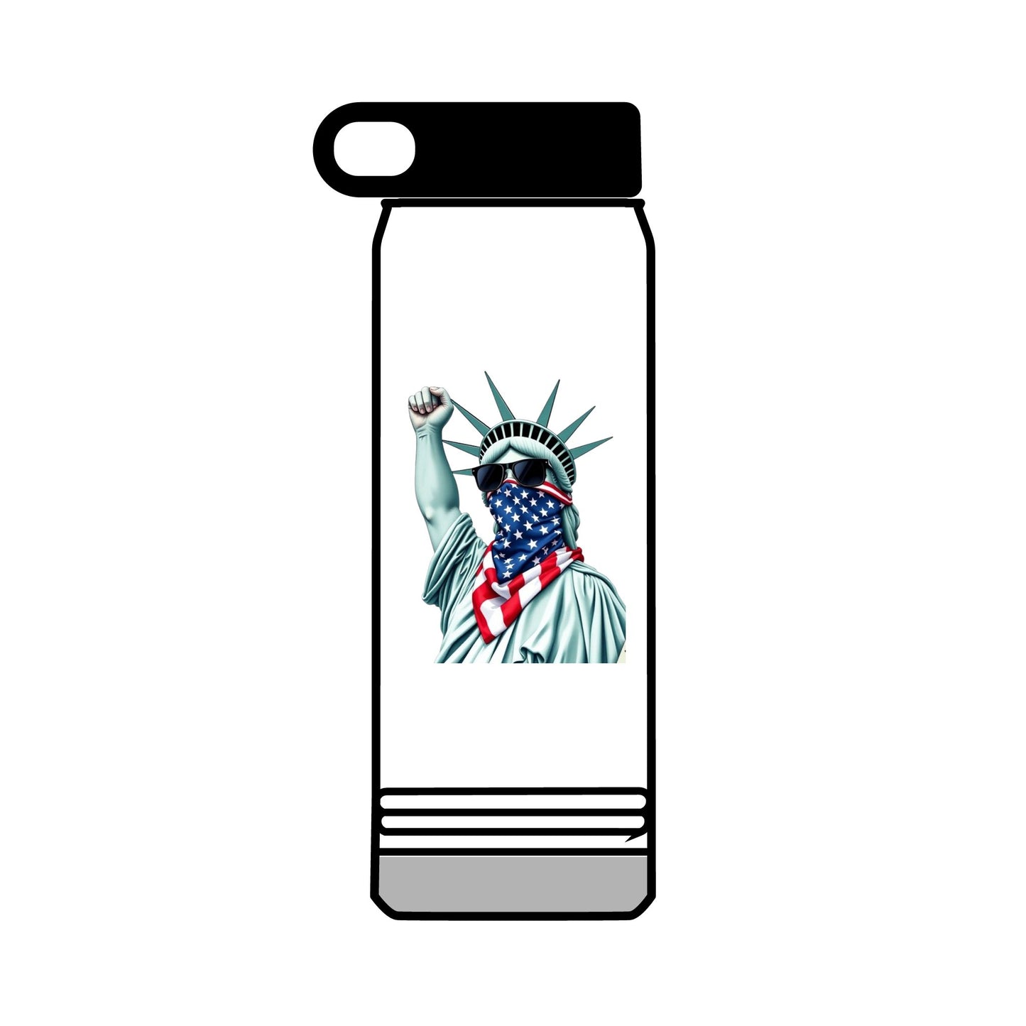 32oz Water Bottle #RESIST with Lady Liberty