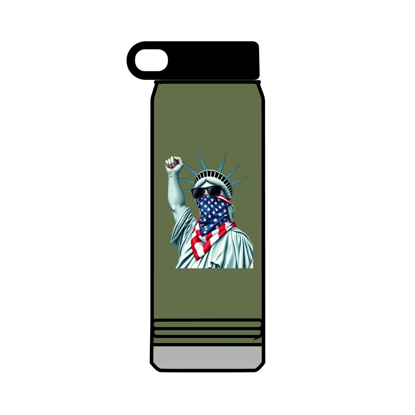 32oz Water Bottle #RESIST with Lady Liberty