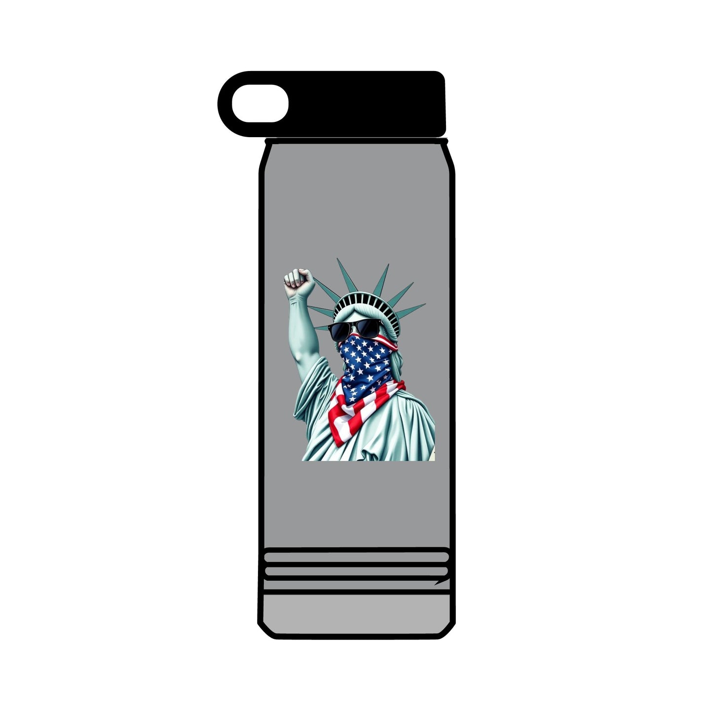 32oz Water Bottle #RESIST with Lady Liberty