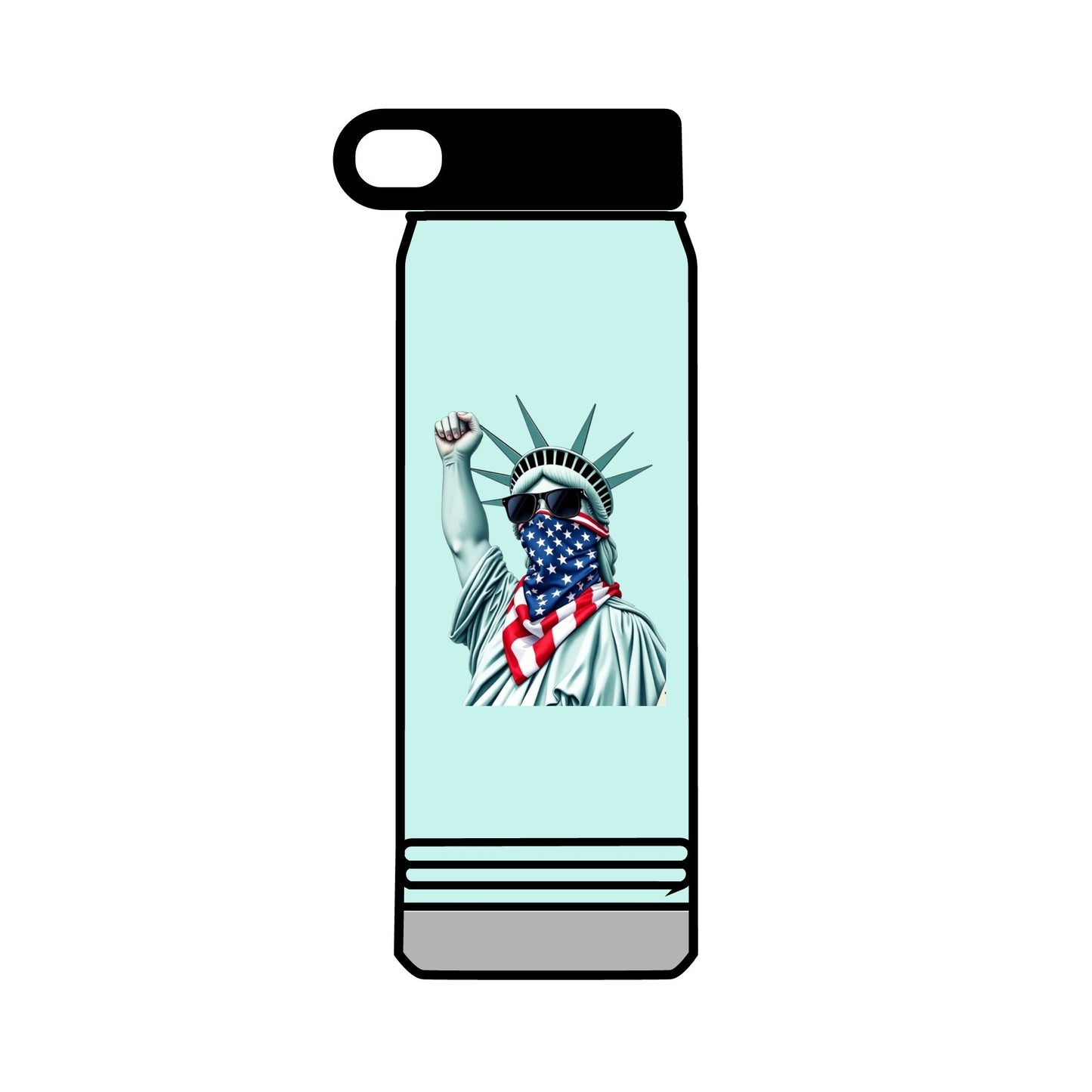 32oz Water Bottle #RESIST with Lady Liberty
