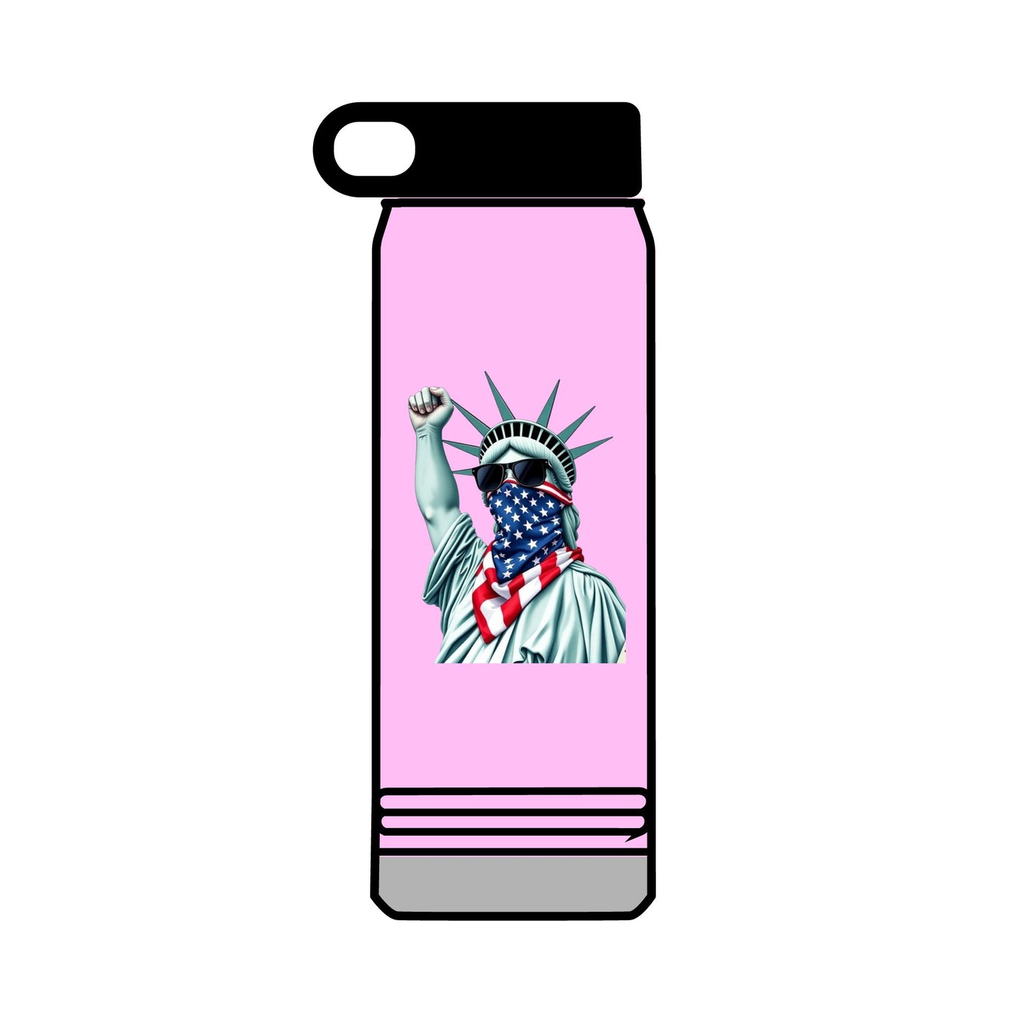 32oz Water Bottle #RESIST with Lady Liberty