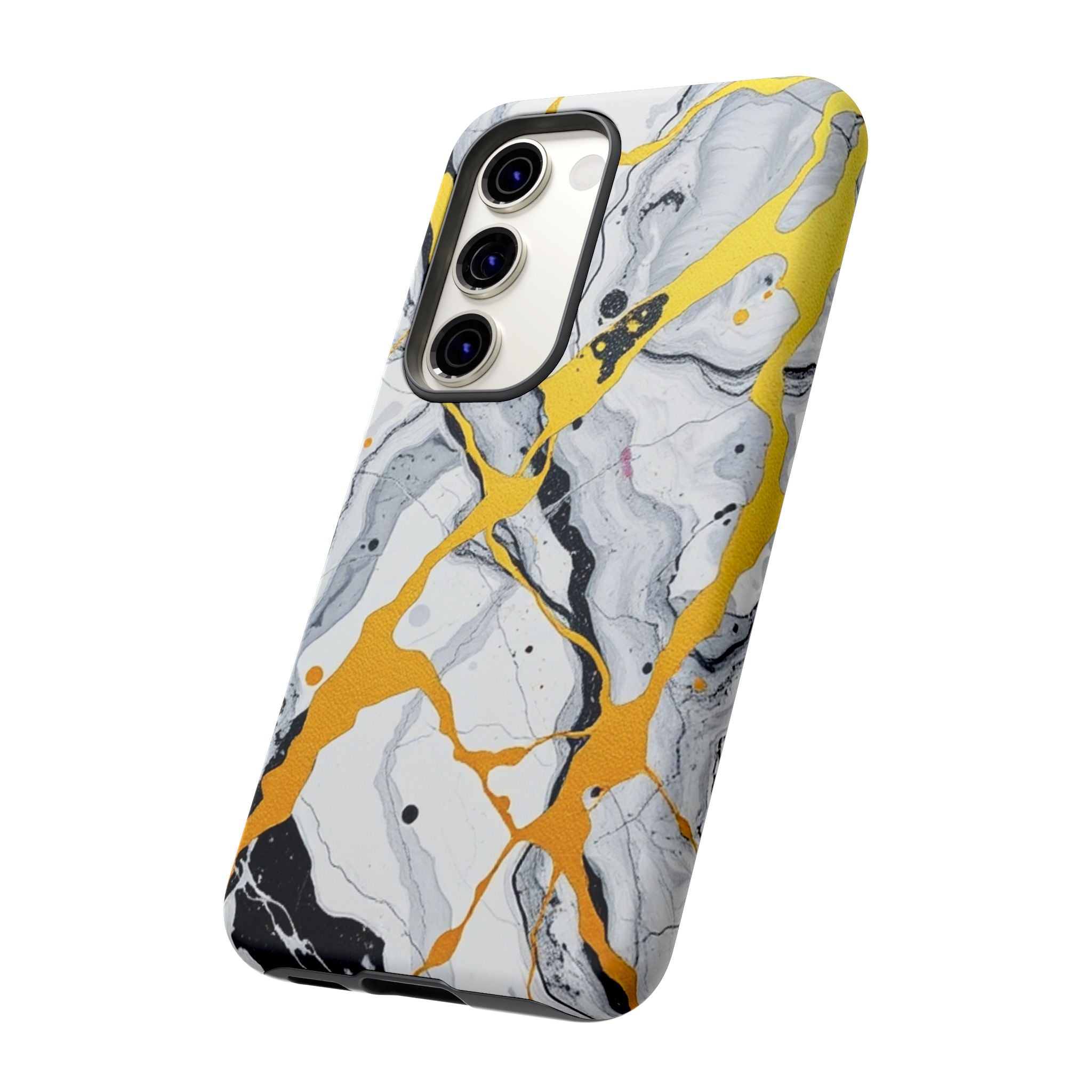 Beautiful Marble and Gold Design Tough Cases For Android & iPhone