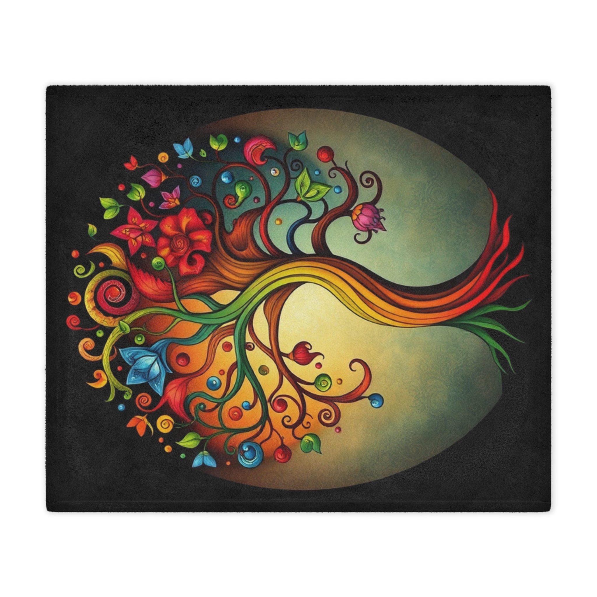 Tree of Diversity Microfiber Blanket