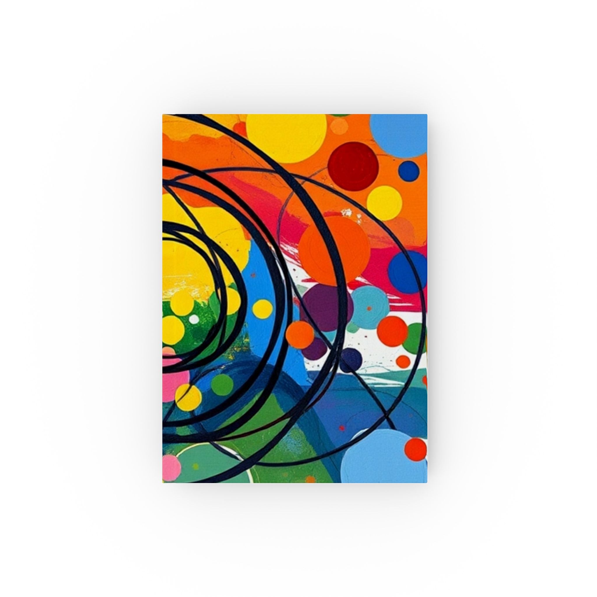 Colorful Circles & Swirls Hard Backed Journal - Perfect for Gifts, Journaling, and Celebrations