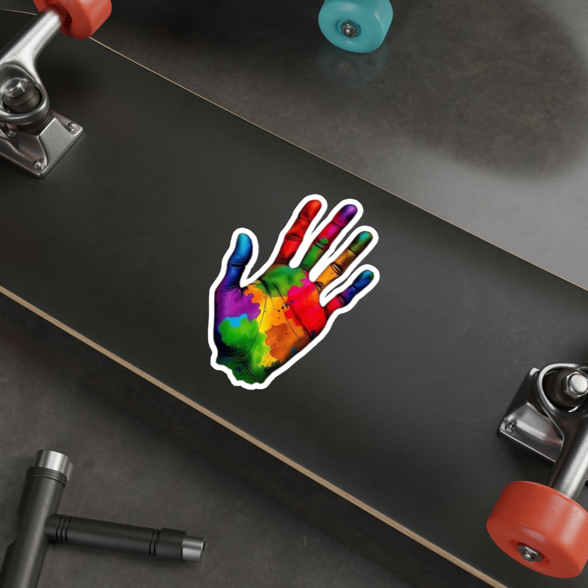 Die-Cut Stickers - Rainbow Handprint