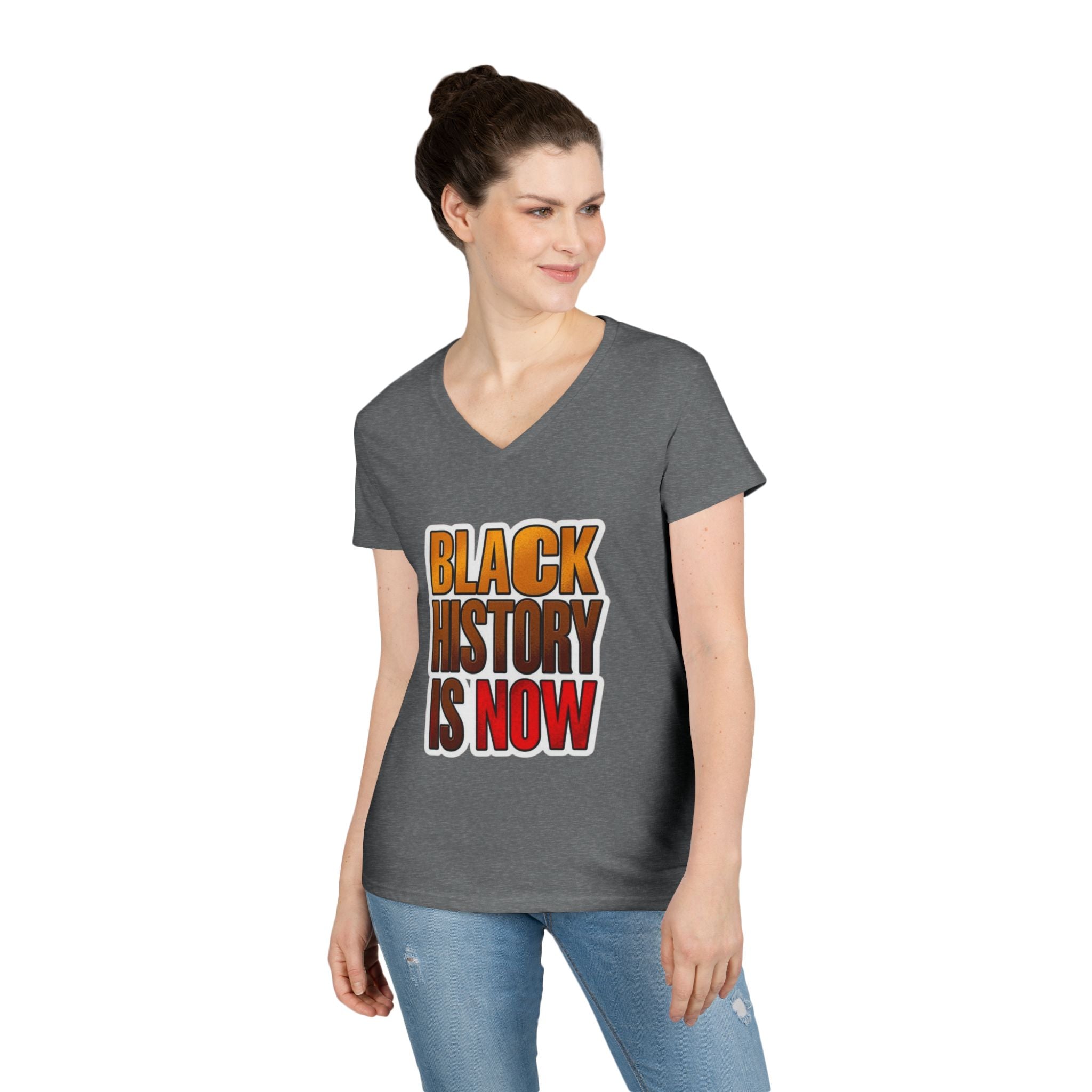Empowerment V-Neck T-Shirt – Black History Is Now