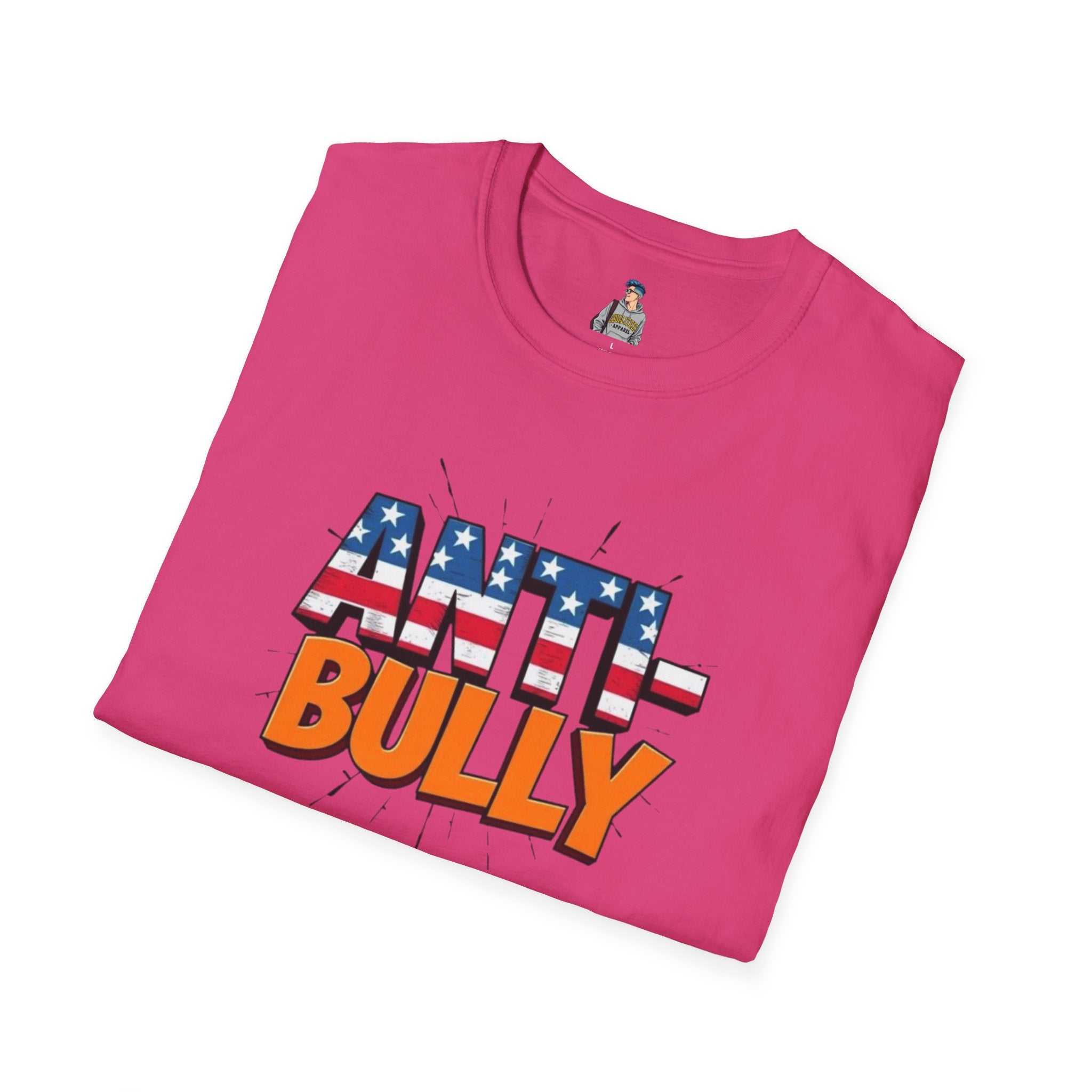 Anti-Bully Unisex Softstyle T-Shirt - Support Anti-Bullying Awareness