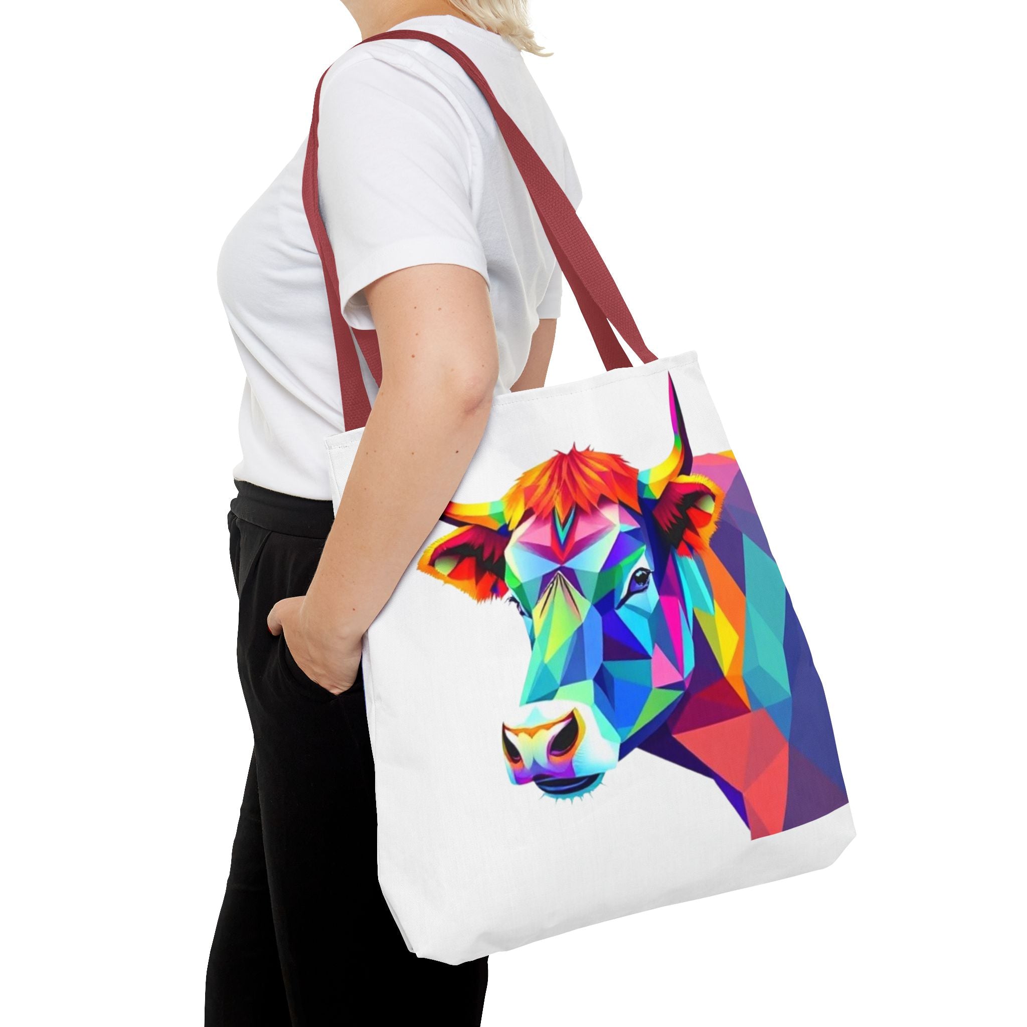 Colorful Cow Design - Tote Bag