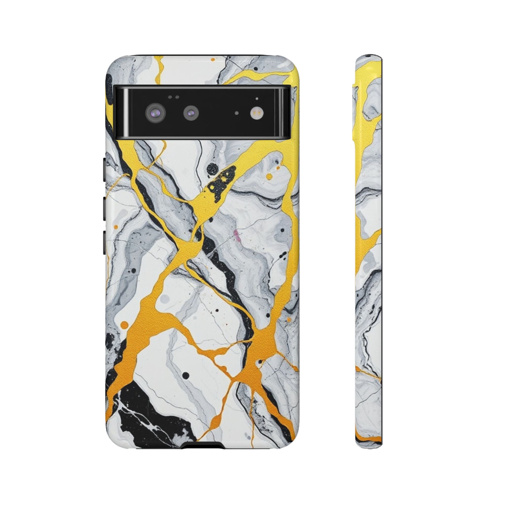 Beautiful Marble and Gold Design Tough Cases For Android & iPhone