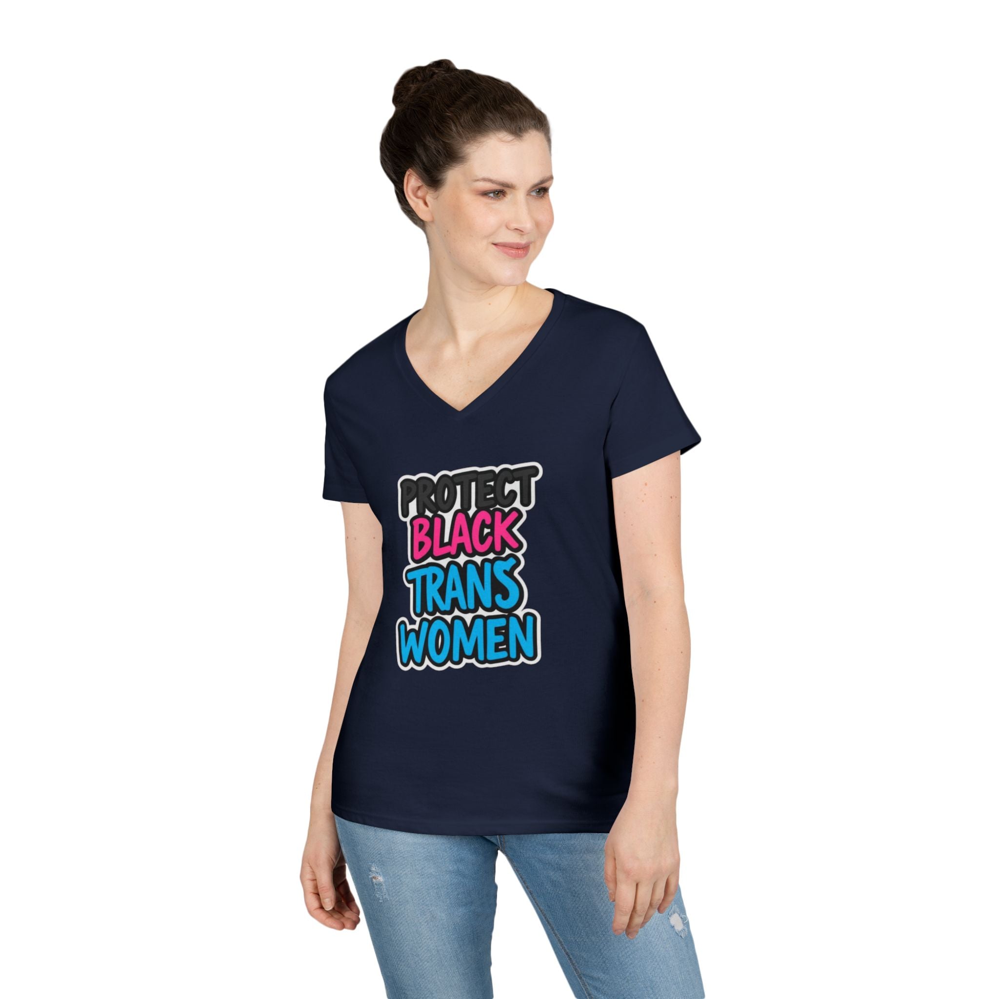 Protect Black Trans Women V-Neck T-Shirt