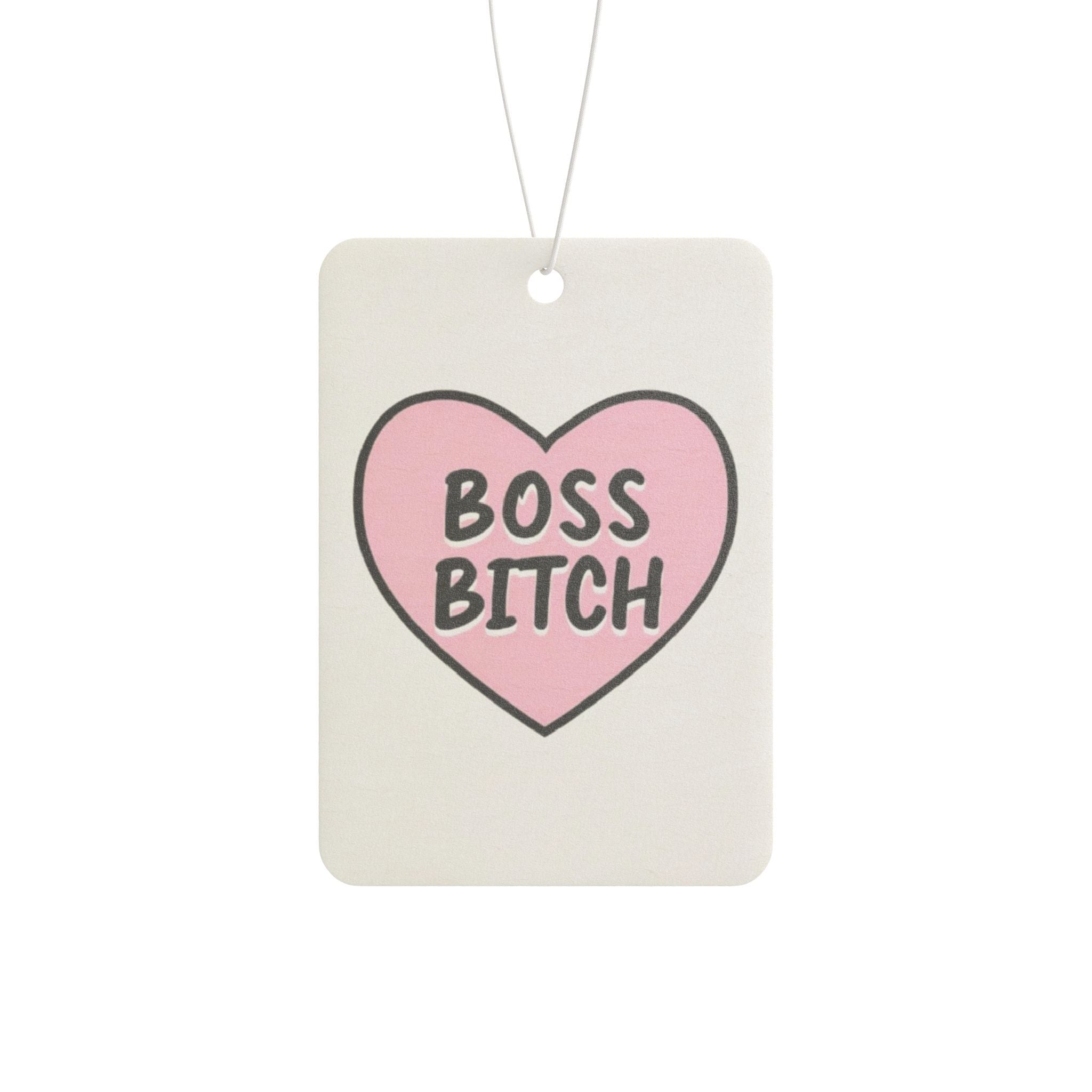 Boss Bitch Funny Bold Car Air Freshener