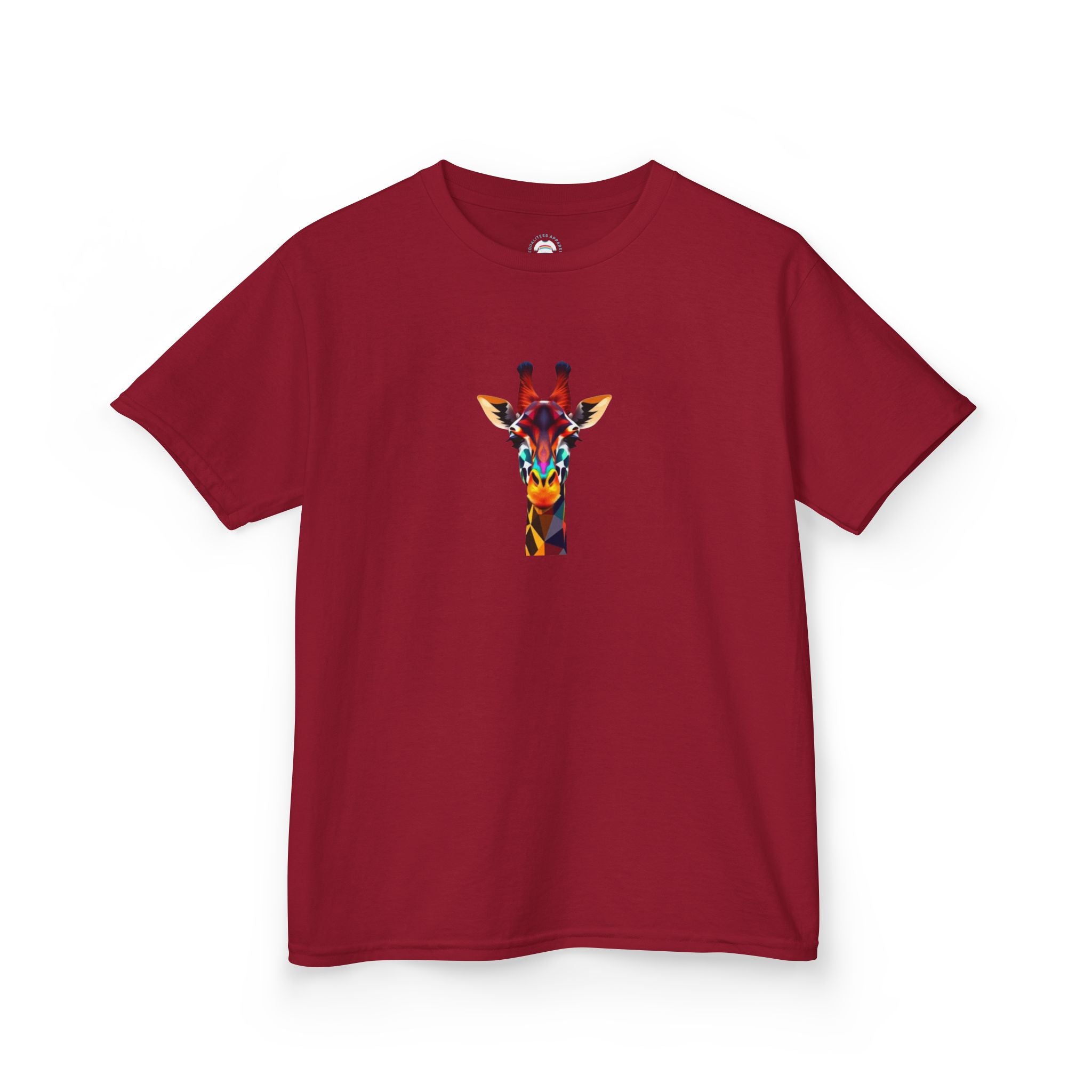 Colorful Fractal Giraffe Kids Heavy Cotton™ Tee